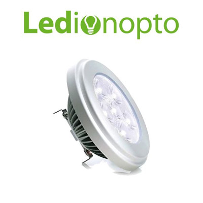 Lmpara Led Ledion Ar111 10w 2800k Aro Plateado 25
