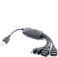 CABLE HUB FLEXIBLE USB 2.0 x 4 PUERTOS