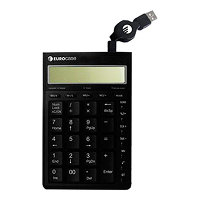 Calculadora Y Teclado Numrico Eurocase Conector USB 