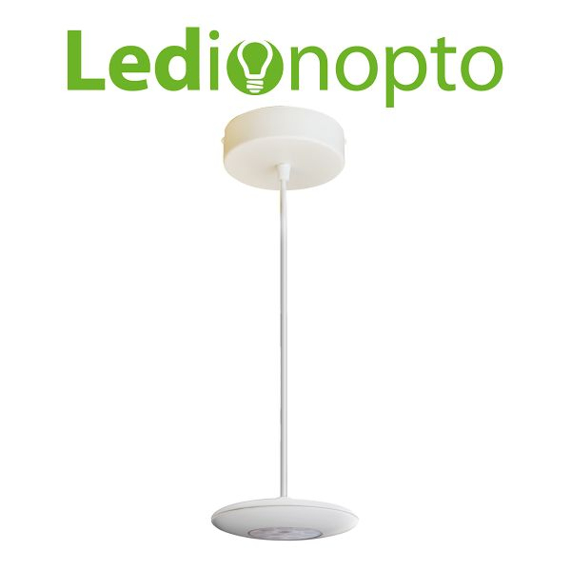 Lámpara Led Ledion Colgante 15w 3000k Aro Blanco 38° Dimer
