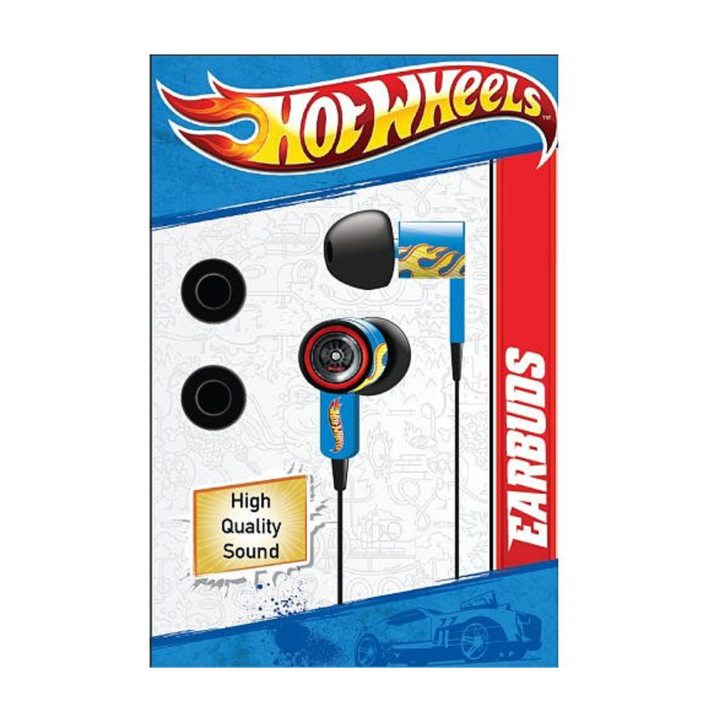 Auriculares Cableados Sakar Earbuds Hotwheels 3,5mm