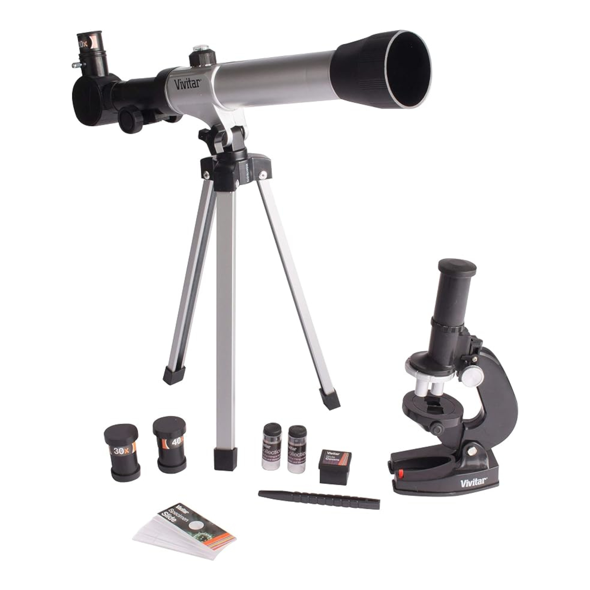 Kit Telescopio y Microscopio Vivitar Viv-Telmic-20