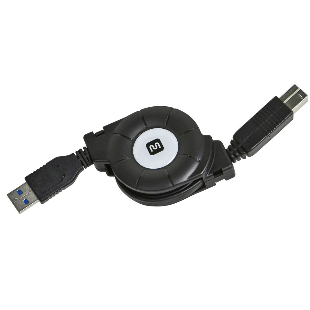 Cable De Datos Retráctil Usb B A Usb A