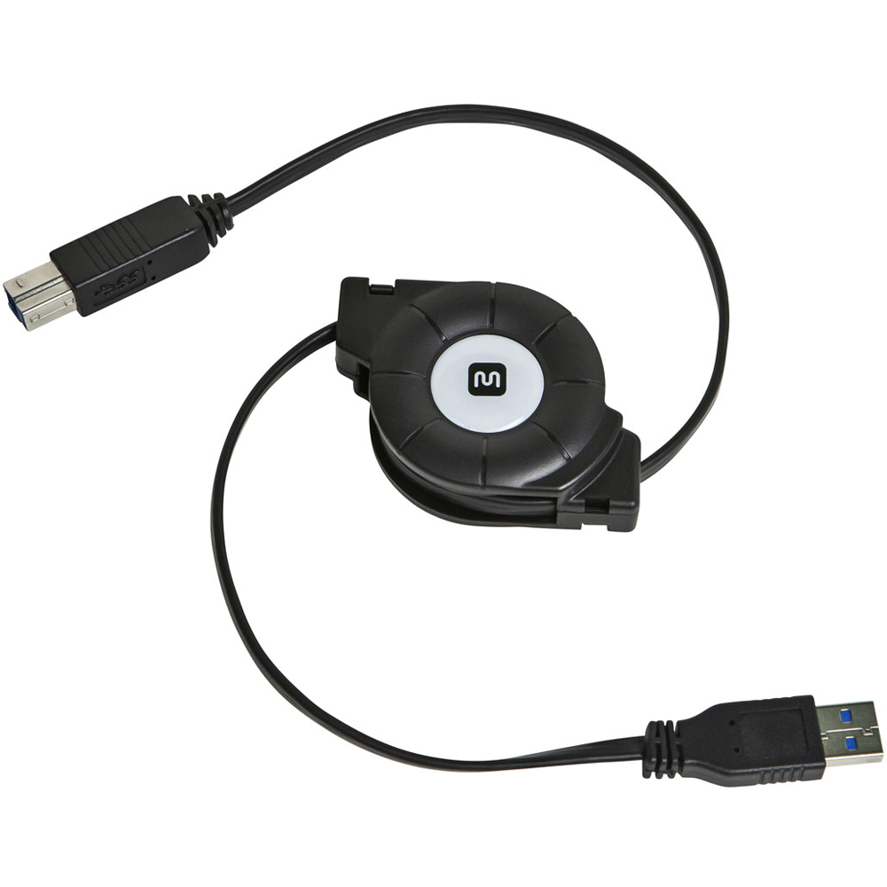 Cable De Datos Retráctil Usb B A Usb A