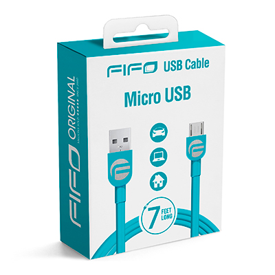 Cable Fifo Micro USB Colores Variados