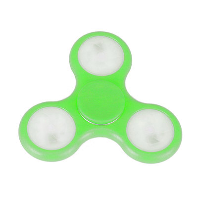 Fidget Spinner Antiestres Luces Led Verde