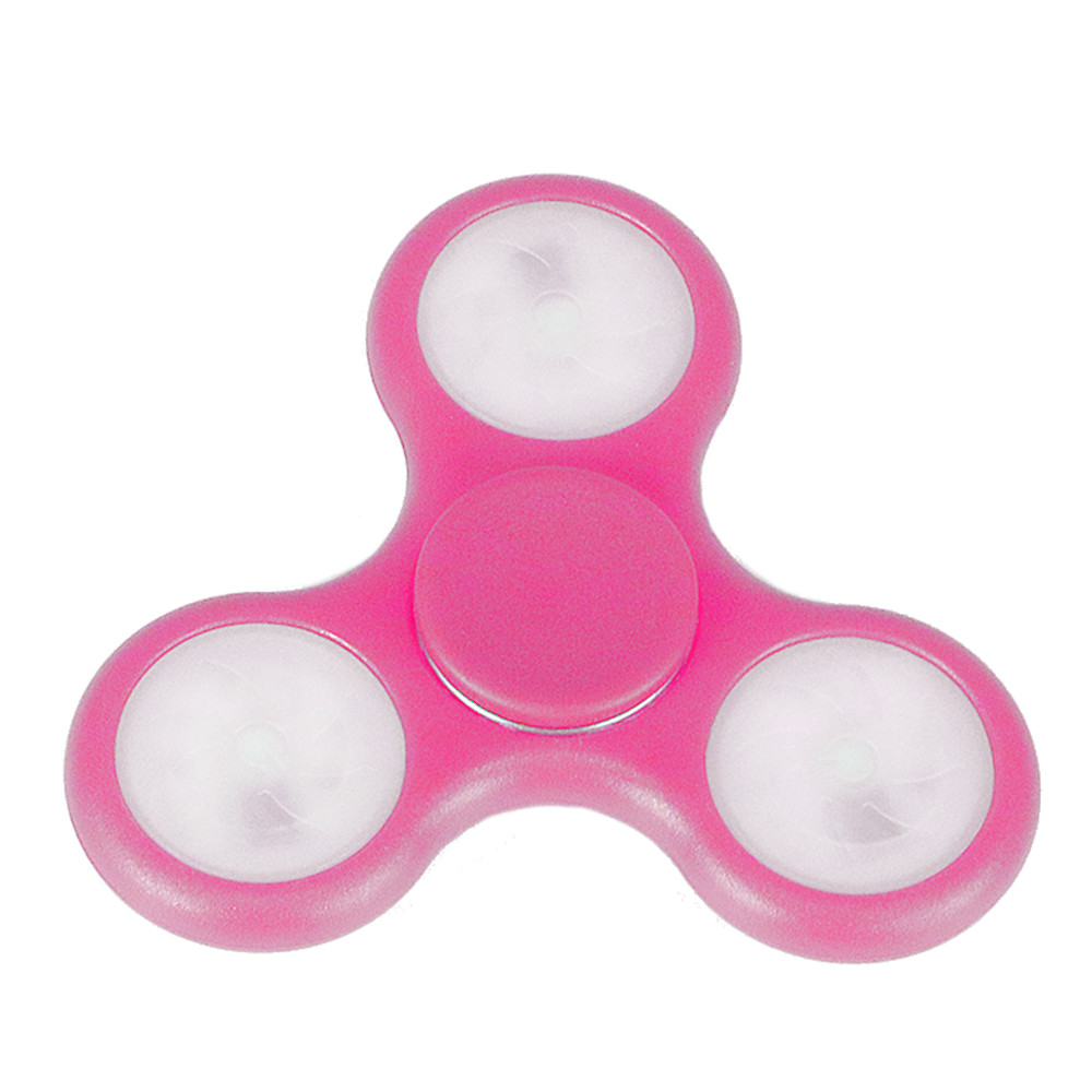 Fidget Spinner Antiestres Luces Led Azul