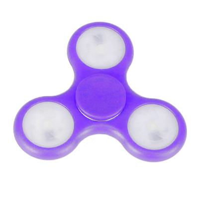 Fidget Spinner Antiestres Luces Led Purpura