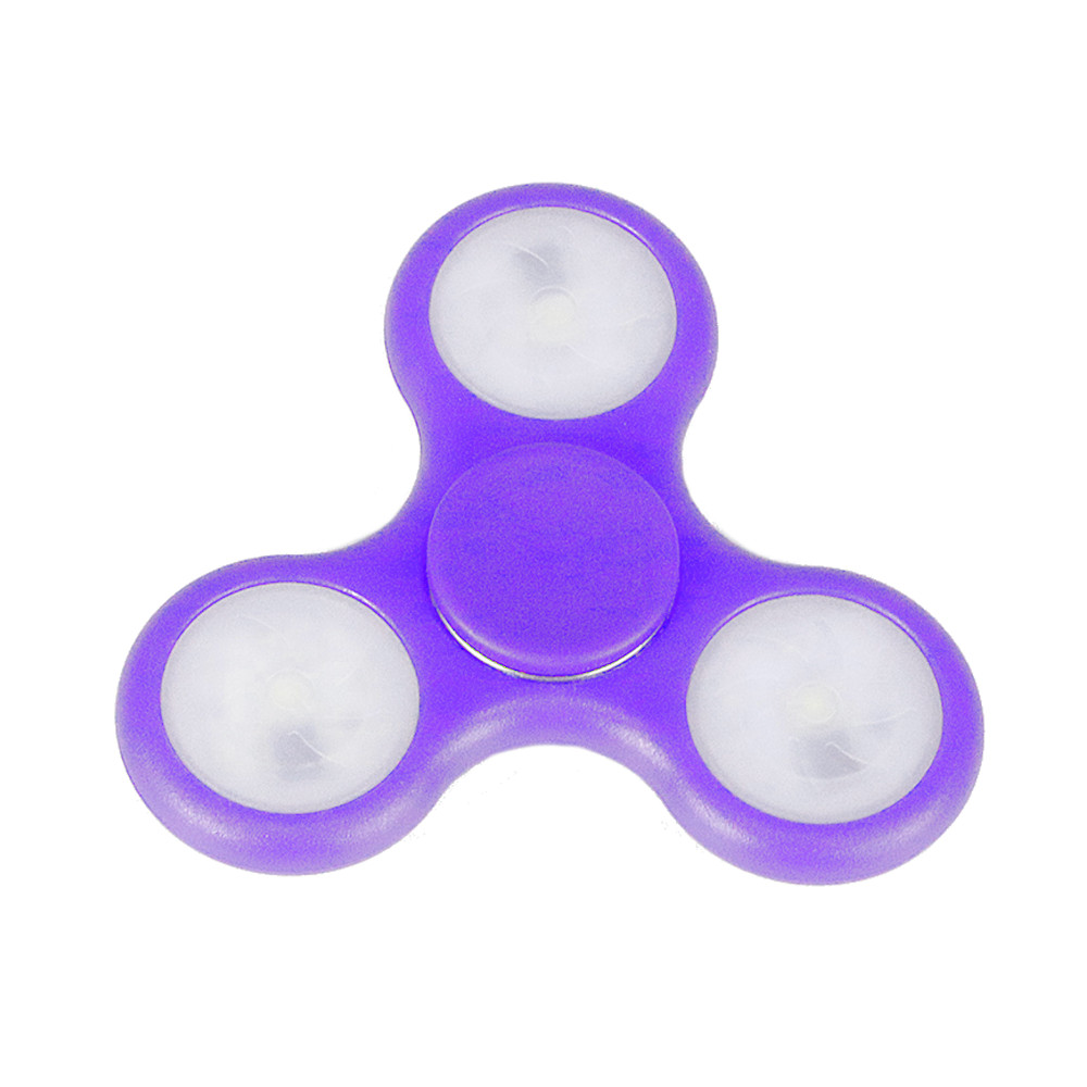 Fidget Spinner Antiestres Luces Led Azul