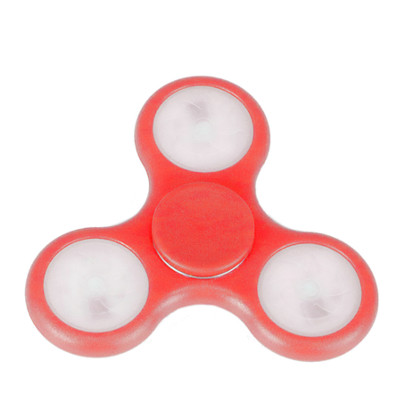 Fidget Spinner Antiestres Luces Led Rojo