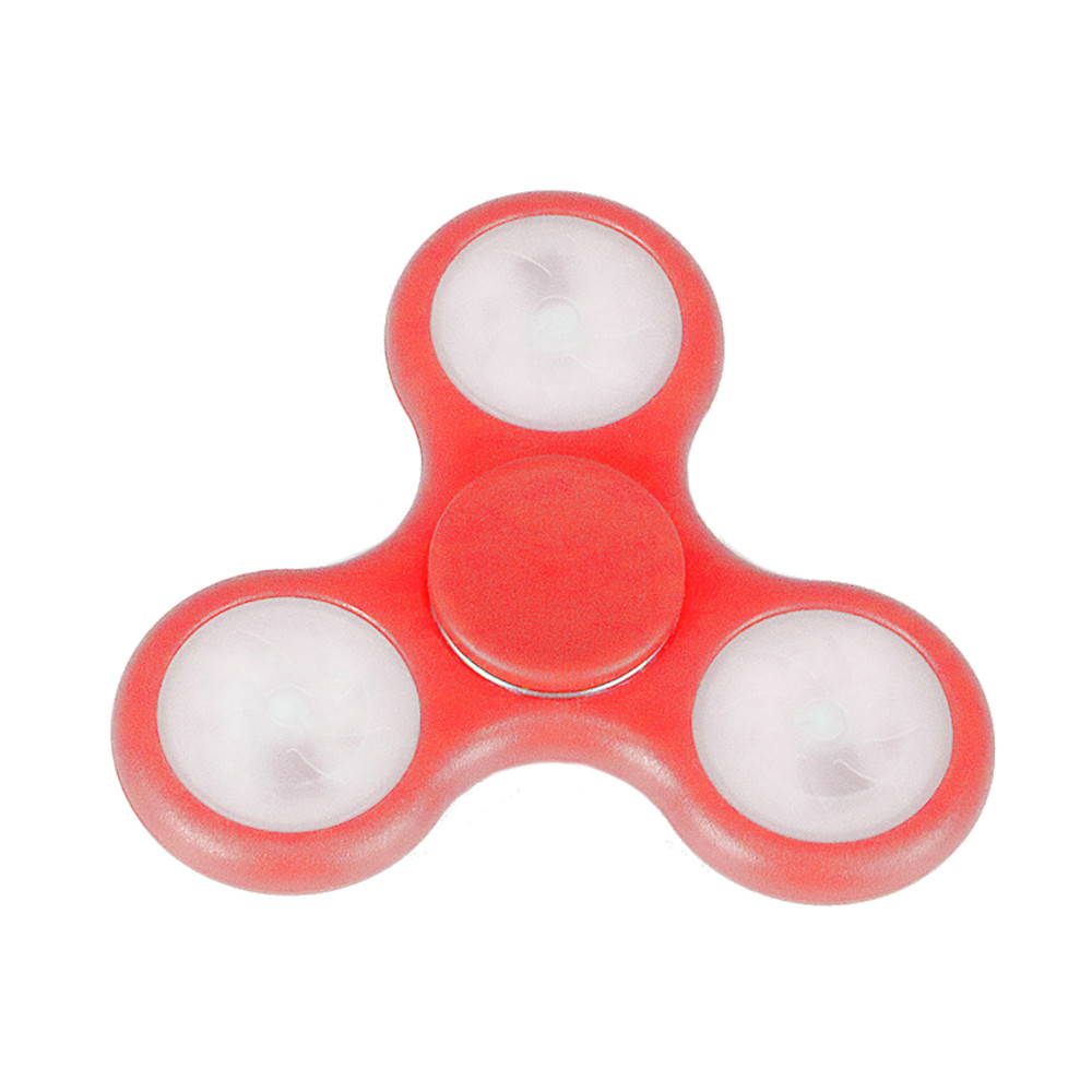 Fidget Spinner Antiestres Luces Led Azul