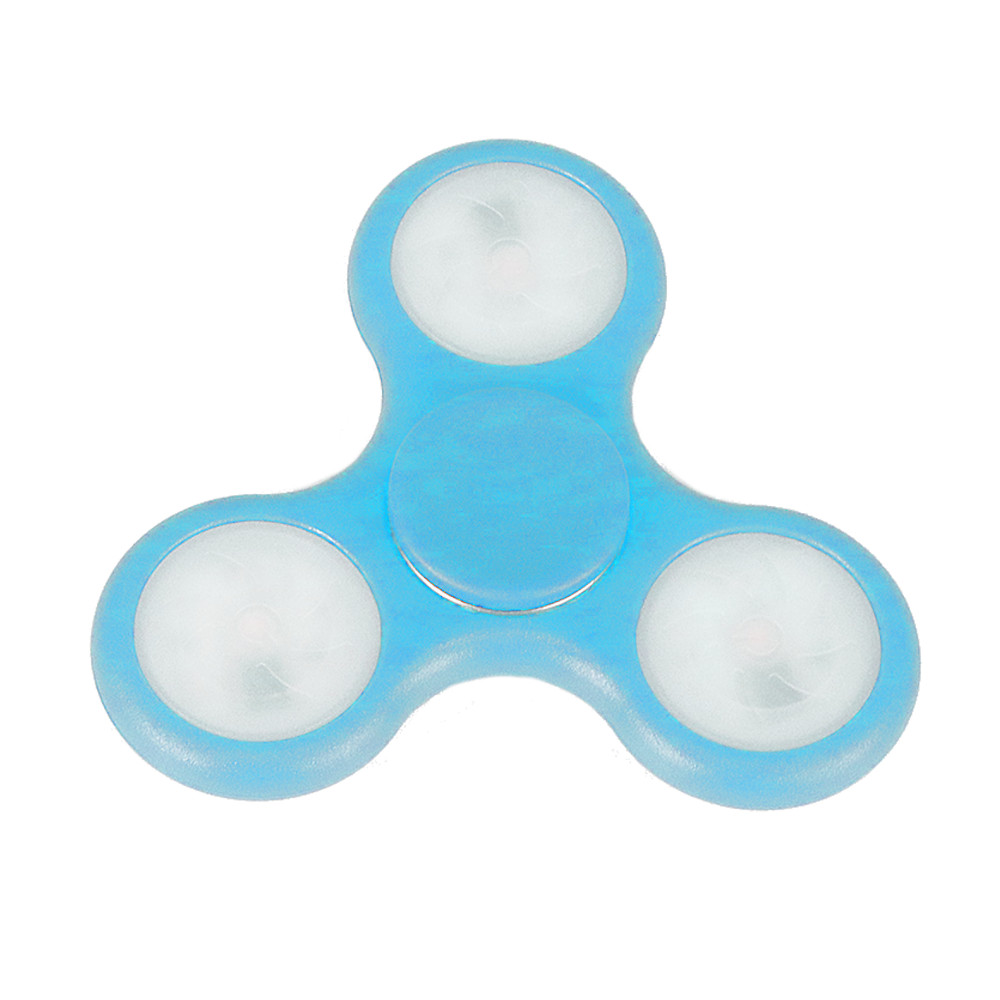 Fidget Spinner Antiestres Luces Led Azul