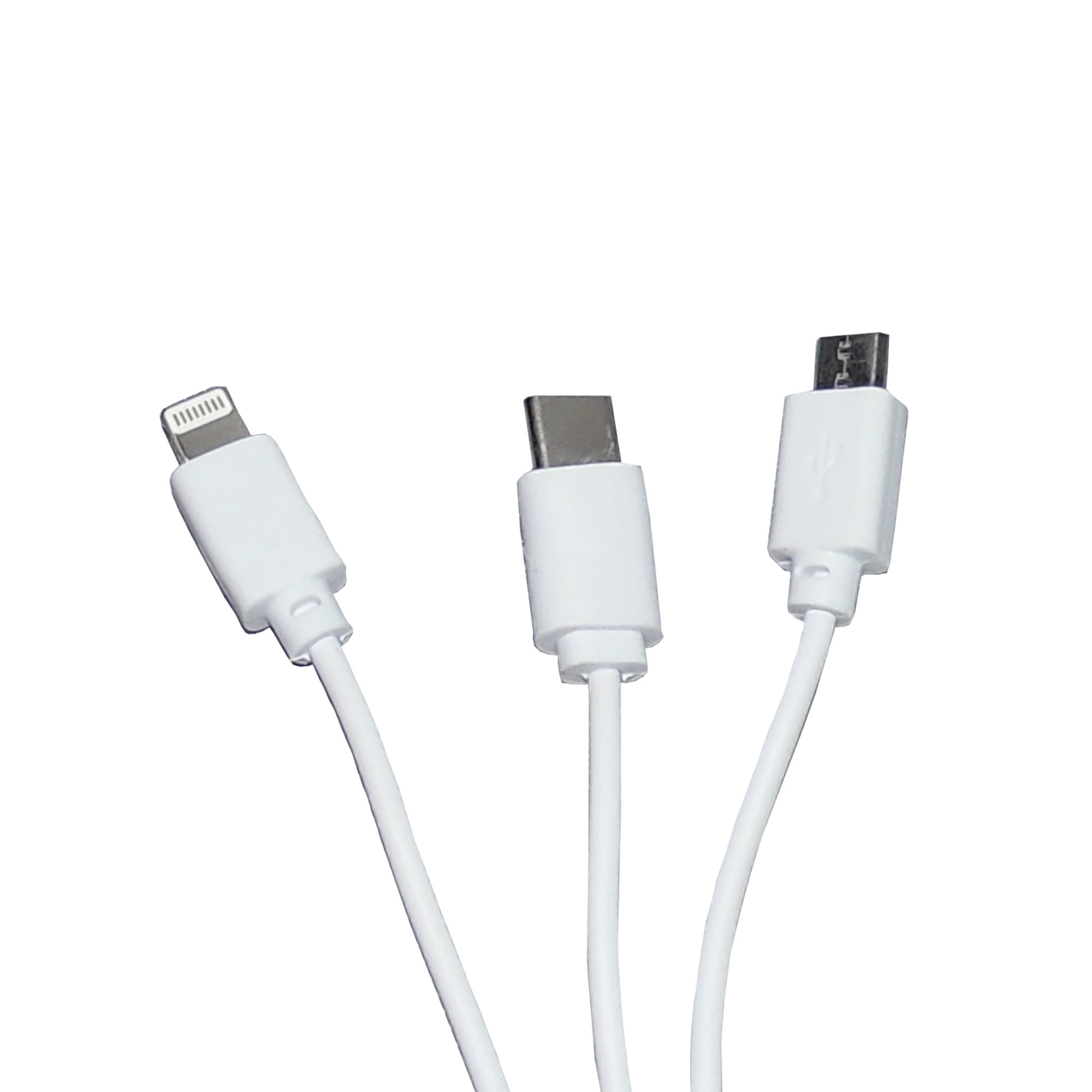 Cable Usb 3 En 1 Lightning Usb C Micro Usb 