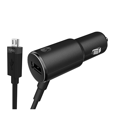 Cargador Para Auto Motorola Turbopower 25 Usb A + Micro Usb