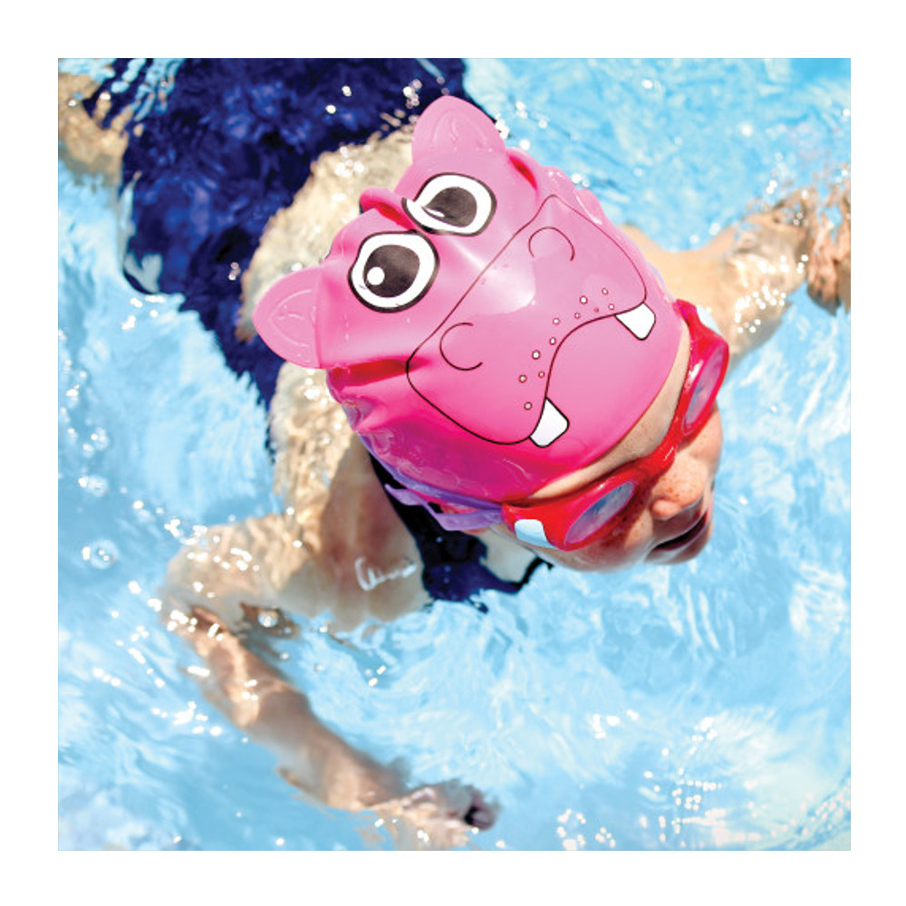 Gorra Natación Finis Silicona Animal Head Hippo