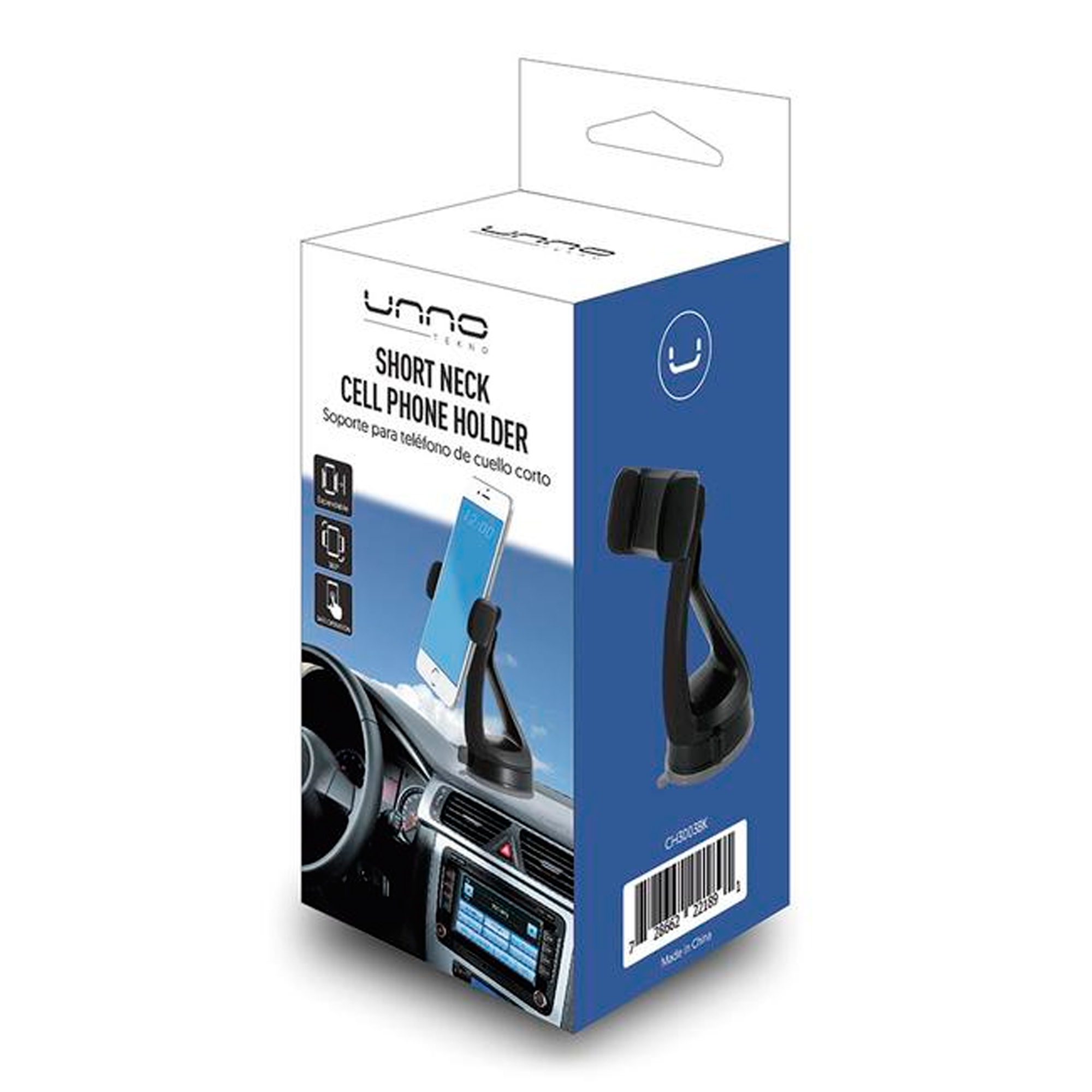 Soporte De Auto Para Celular Unno Ch3003bk 360º