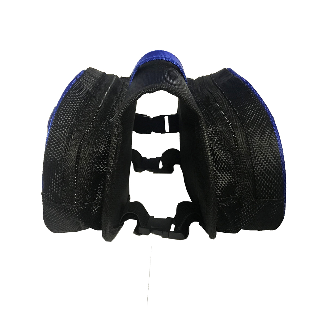 Bolso Java Doble Para Bicicletas Bandas Reflectantes 