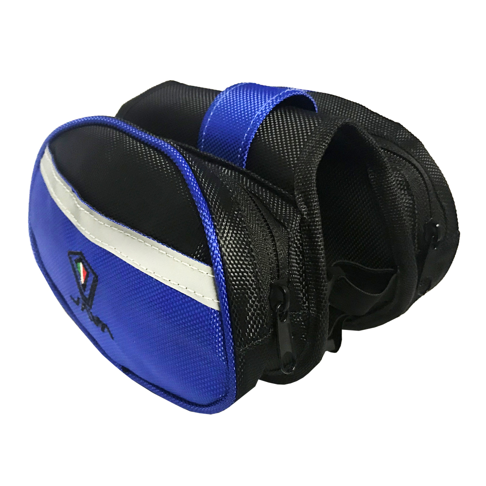 Bolso Java Doble Para Bicicletas Bandas Reflectantes 