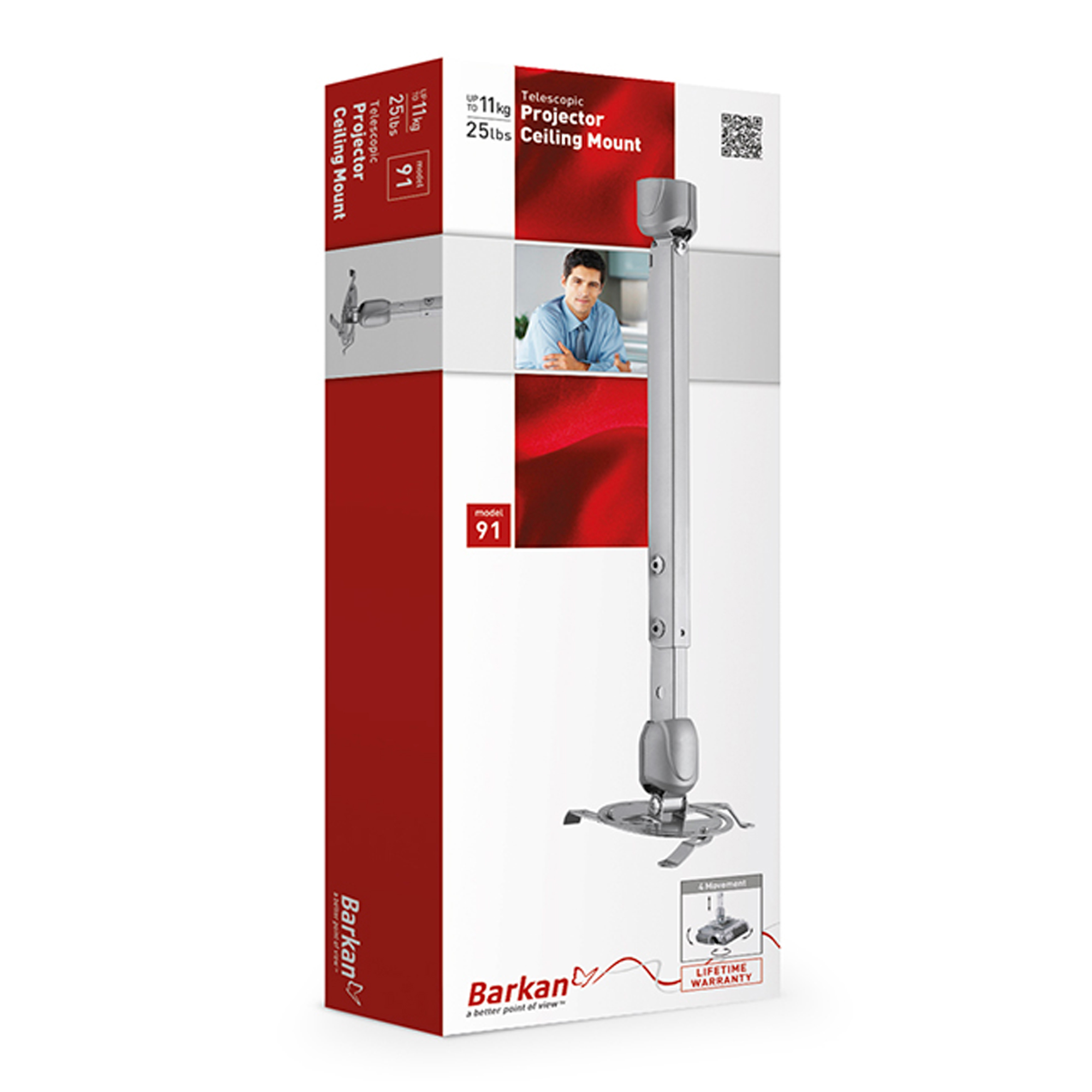 Montaje Barkan Para Proyector Hasta 11kg