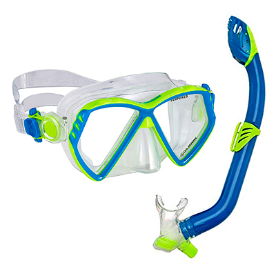 Kit Mscara y Snorkel Us Divers Para Nio Regal Jr Laguna