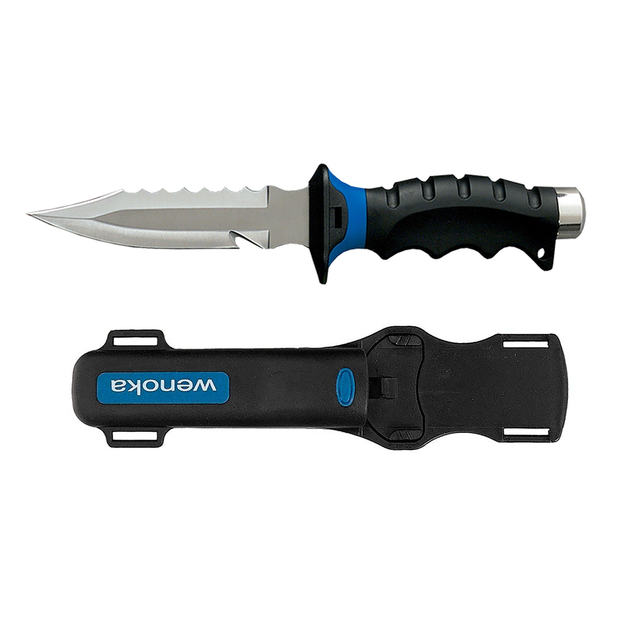 Cuchillo Deep See Jack Pointed - Negro / Azul