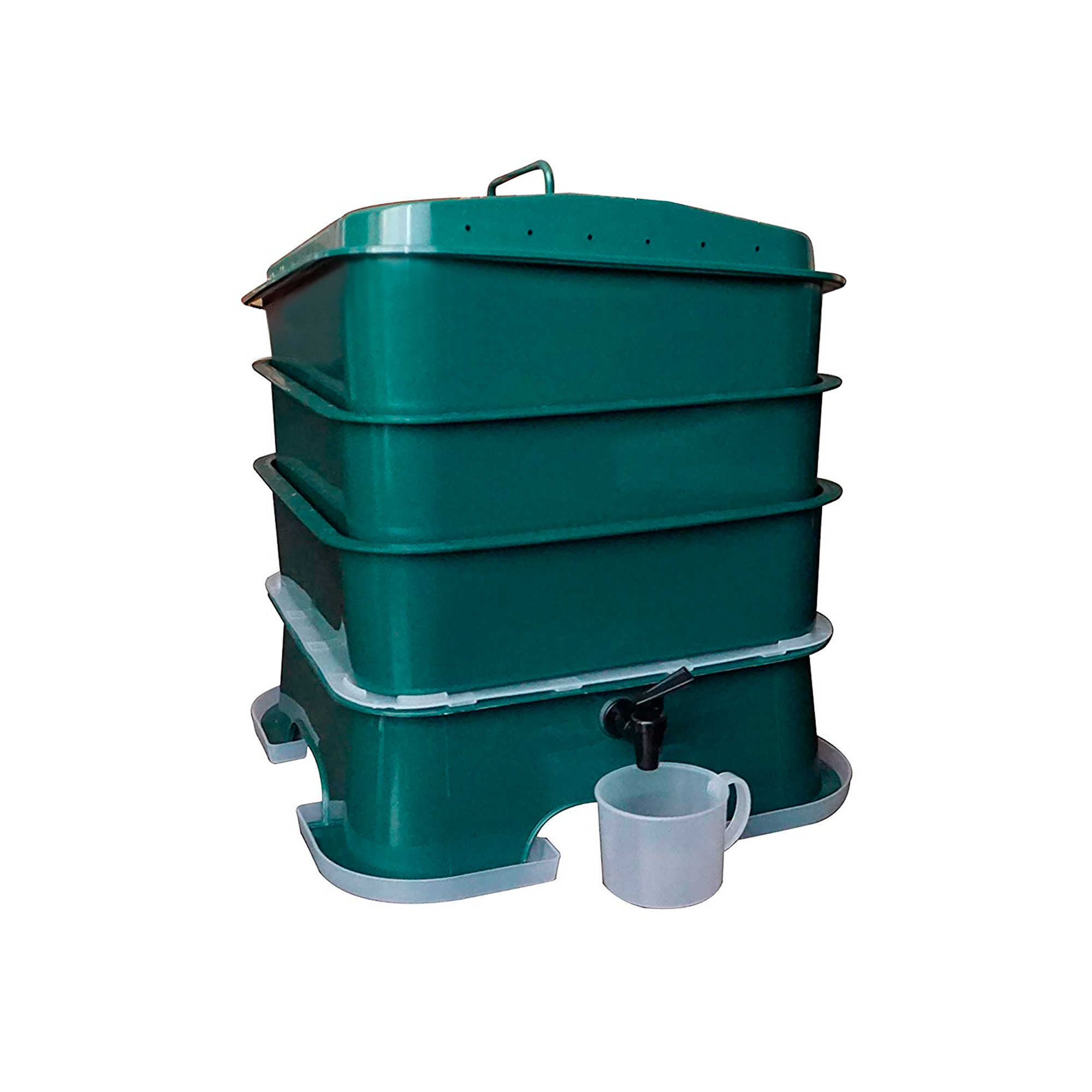 Compostera Vermihut Vermitek Plus 3 Bandejas