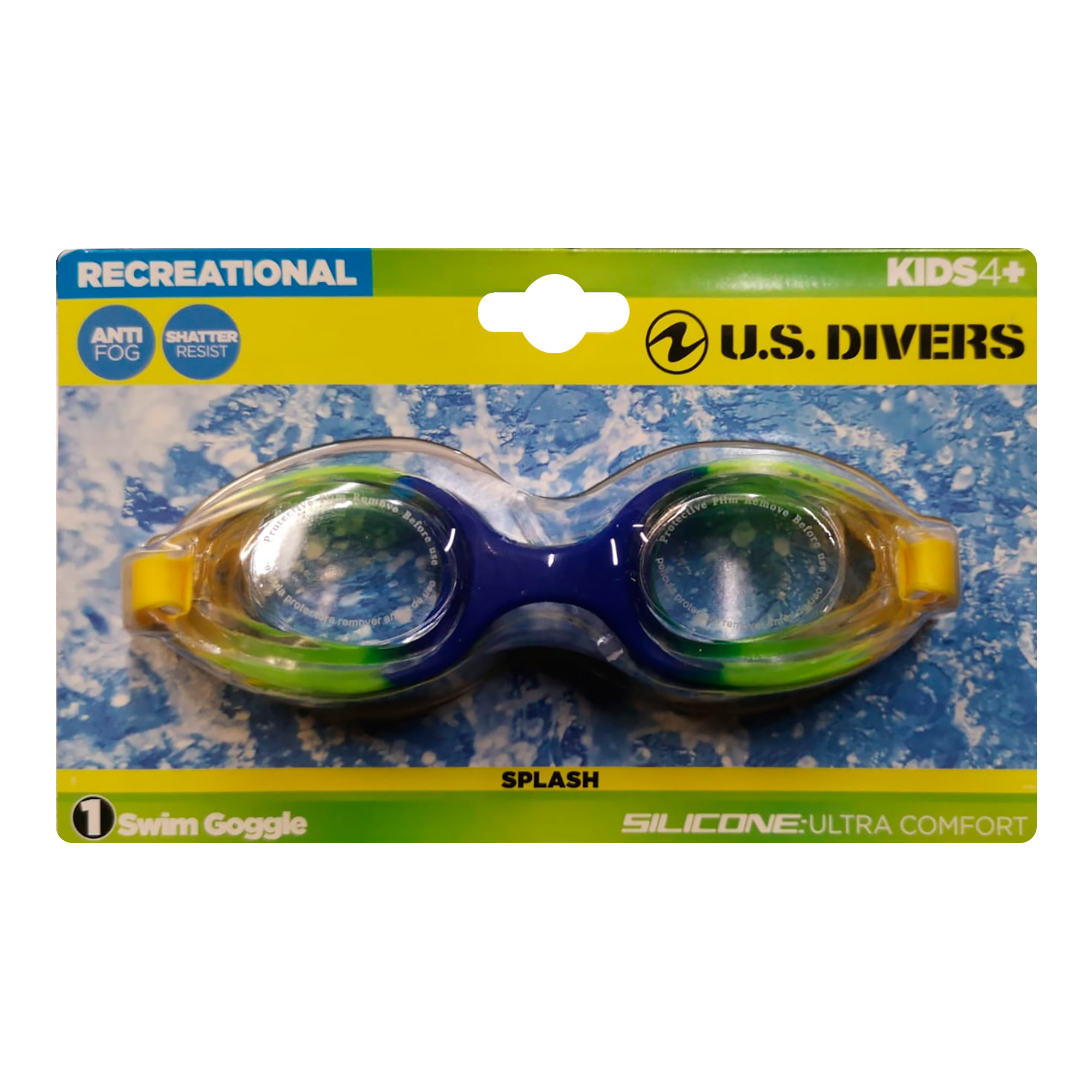 Lentes Natación Us Divers Splash Jr Protección Uv