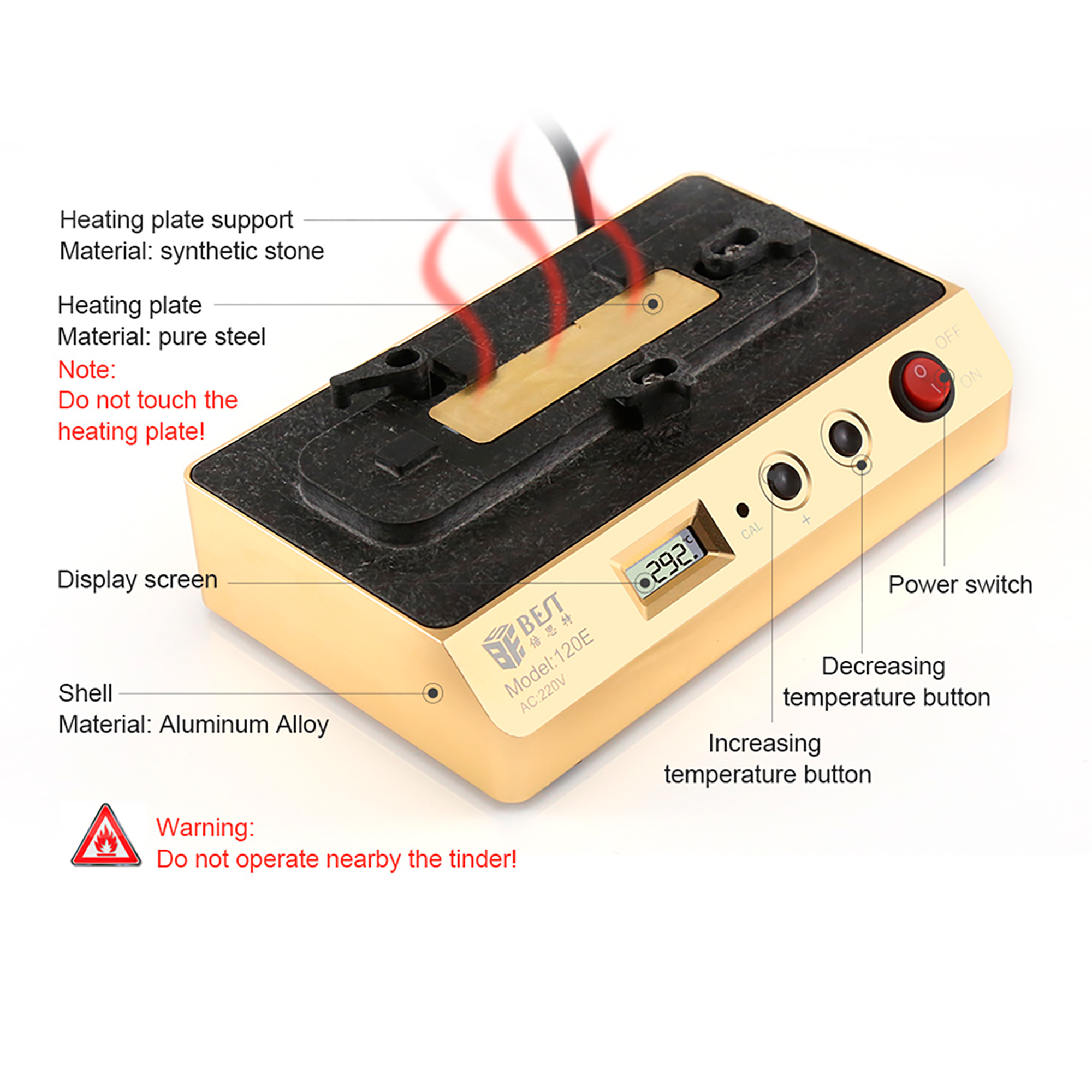 Estación De Soldadura Best Bst-120e Alto Aislamiento 300ºc
