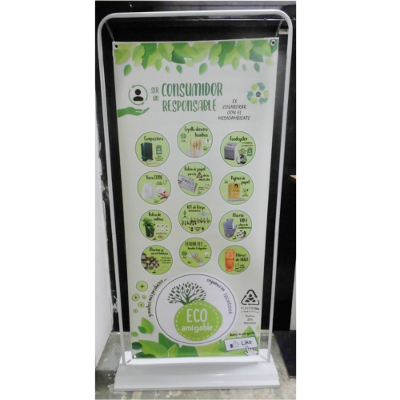 Banner Ecoamigables con soporte 