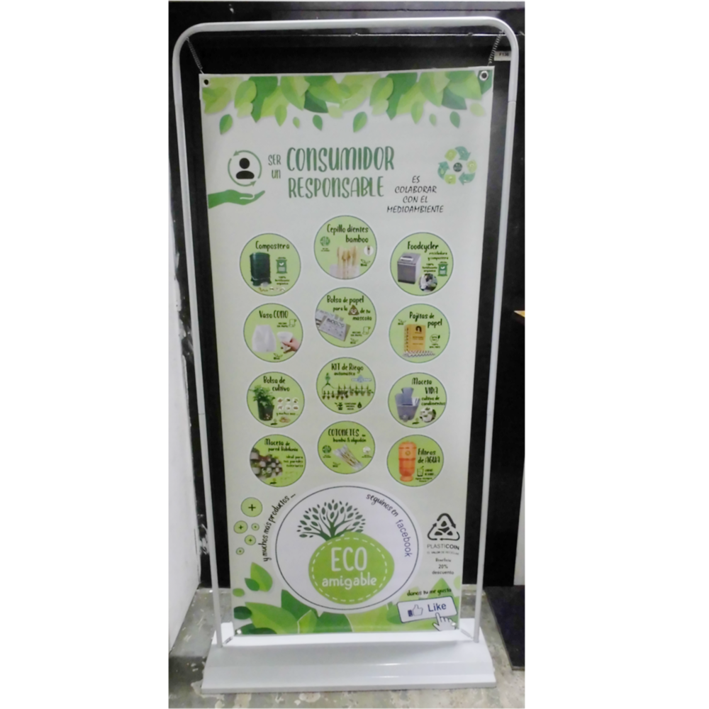Banner Ecoamigables con soporte