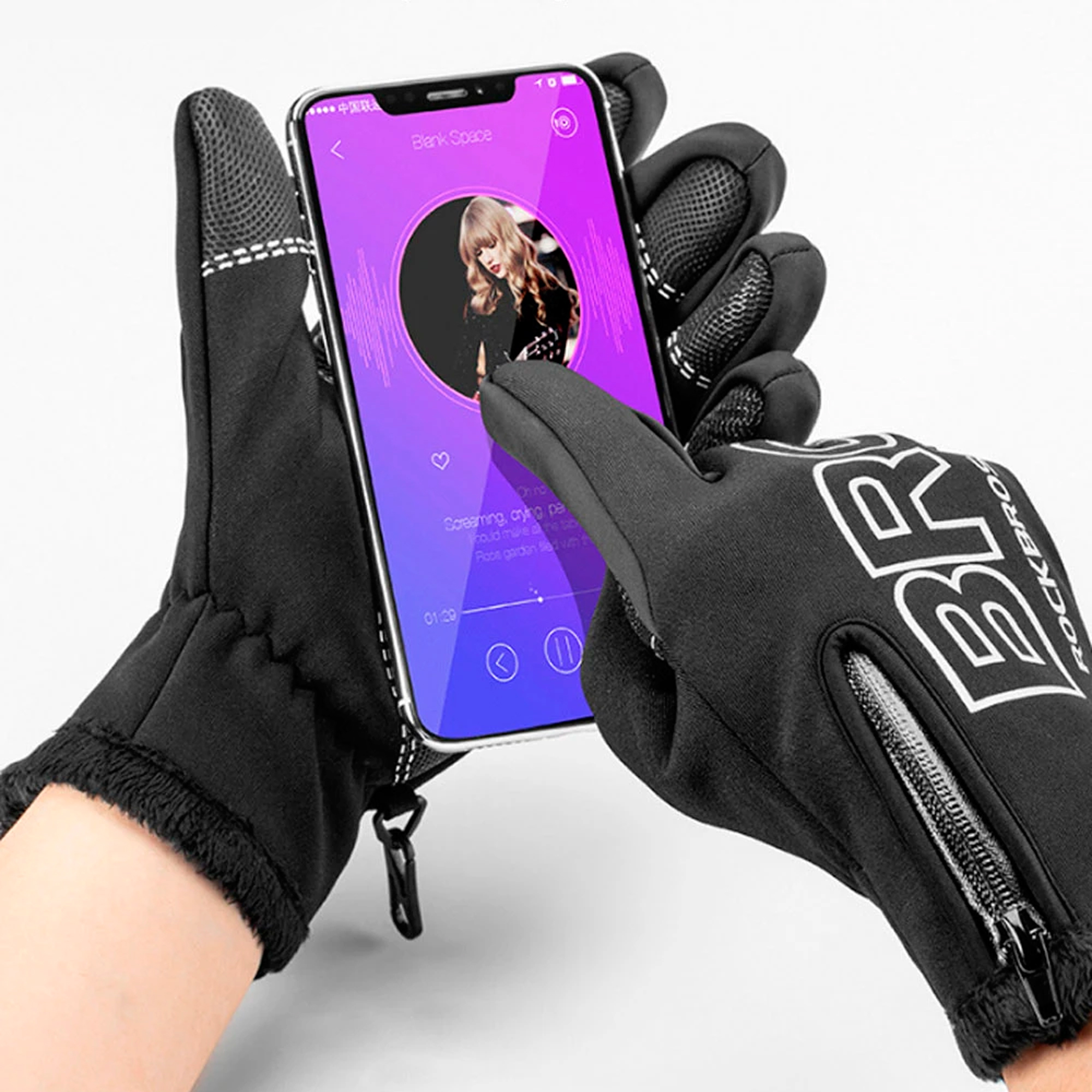 Guantes De Invierno Rockbros Antideslizantes L