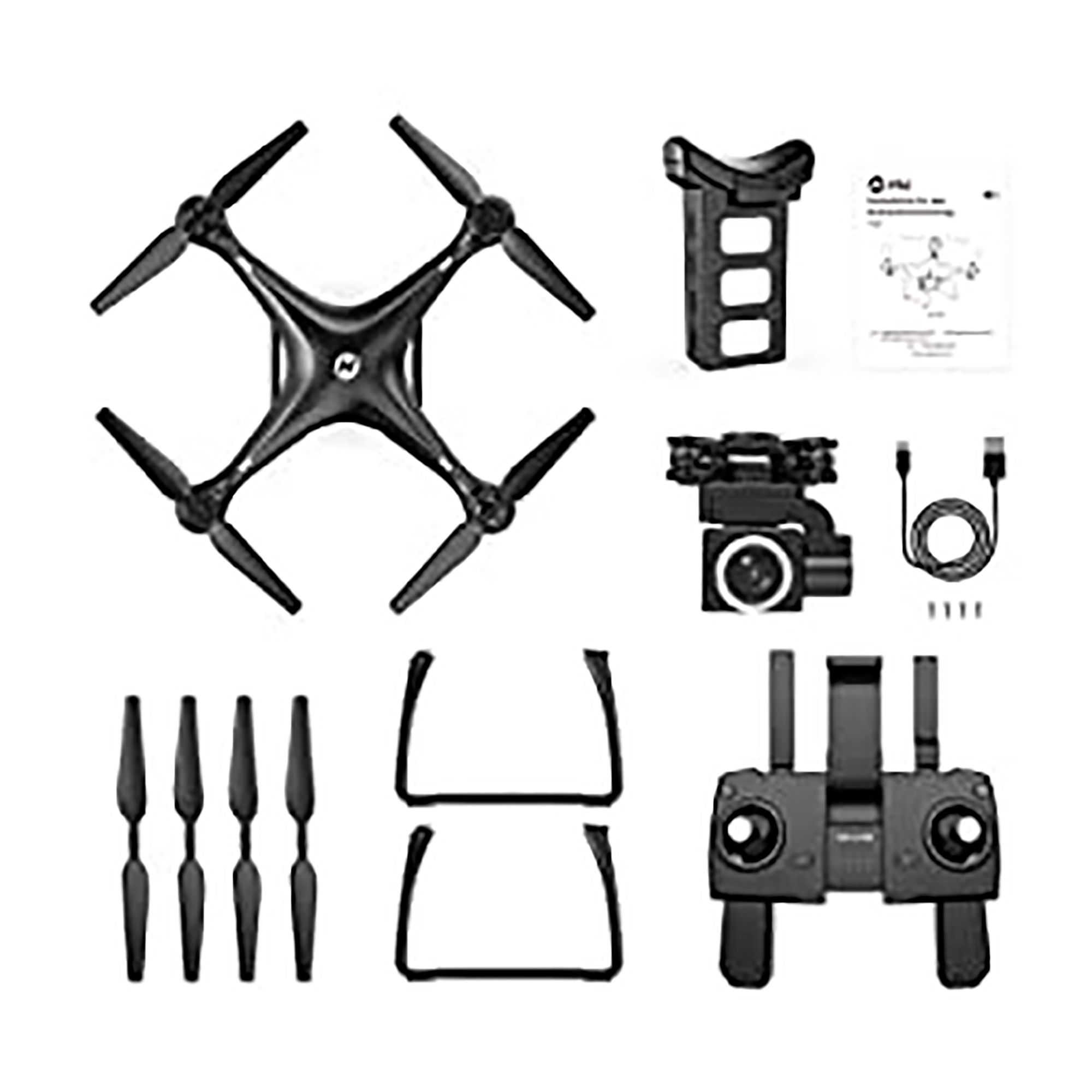 Drone Holy Stone Hs100 2k Cámara Wifi Gps 18min PcService