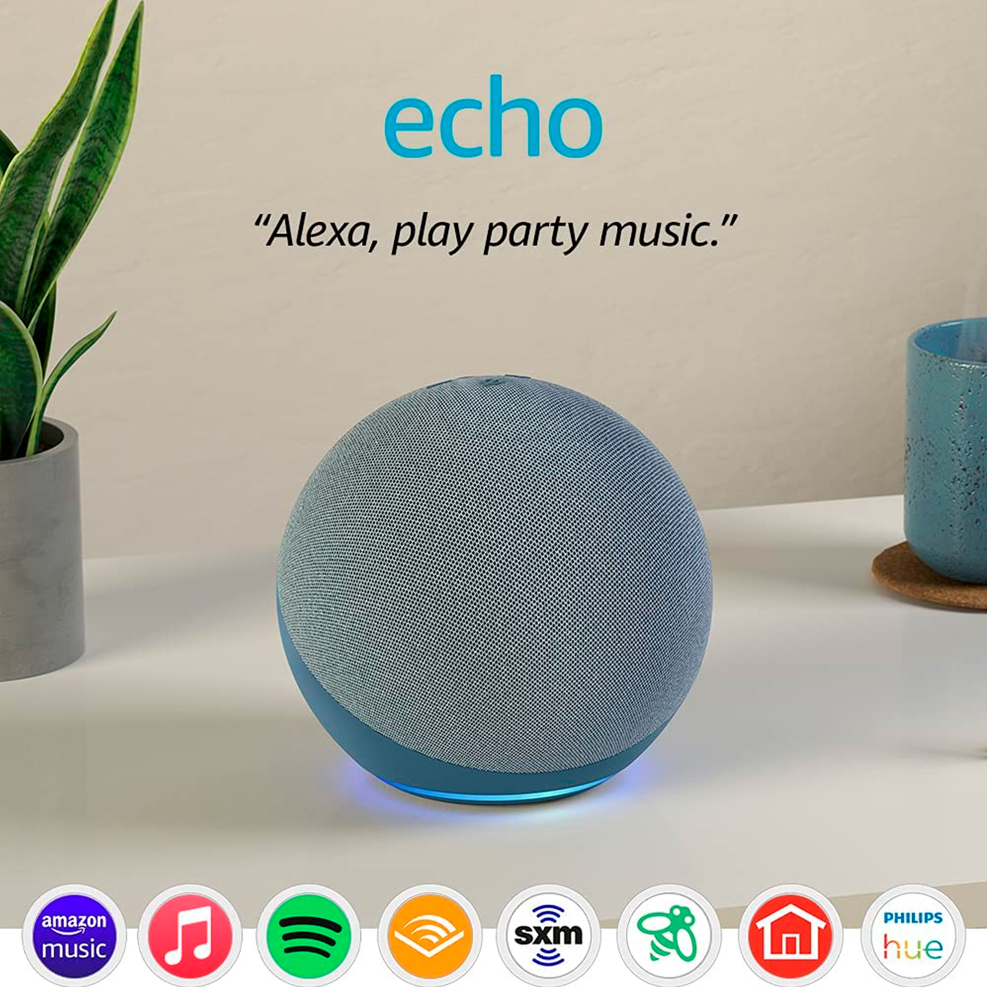 Parlante Amazon Echo Gen4 Alexa Wifi Bluetooth Zigbee