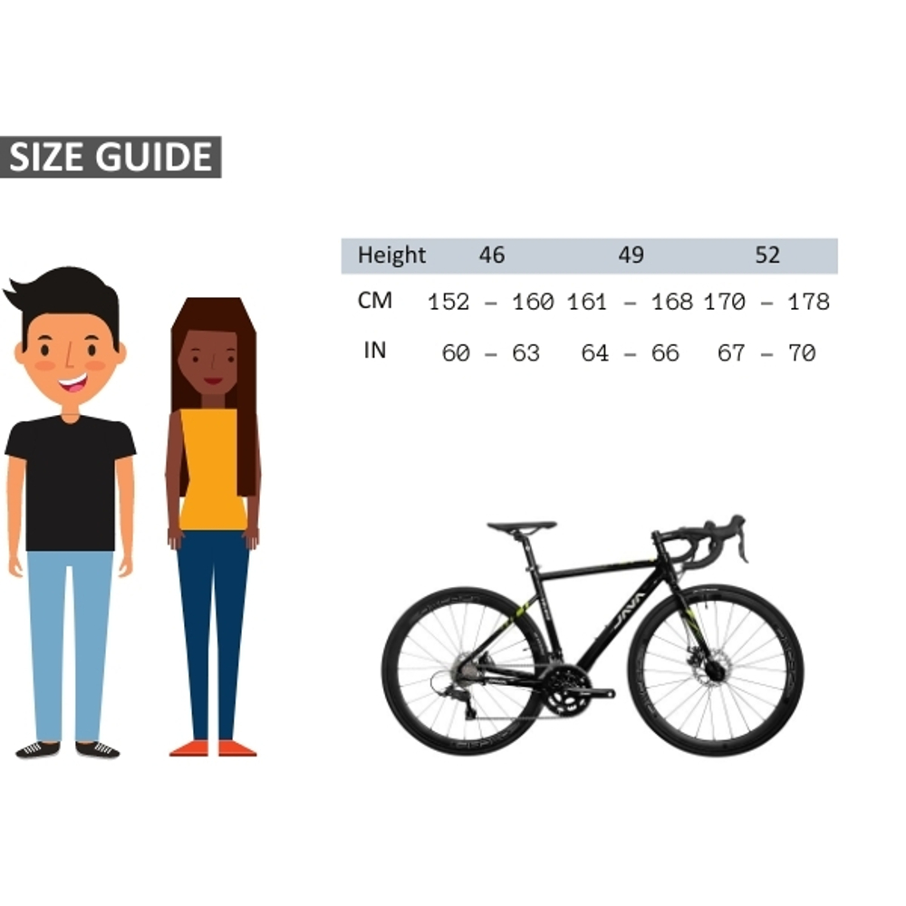 Bicicleta Java Veloce D 18V Talle 49