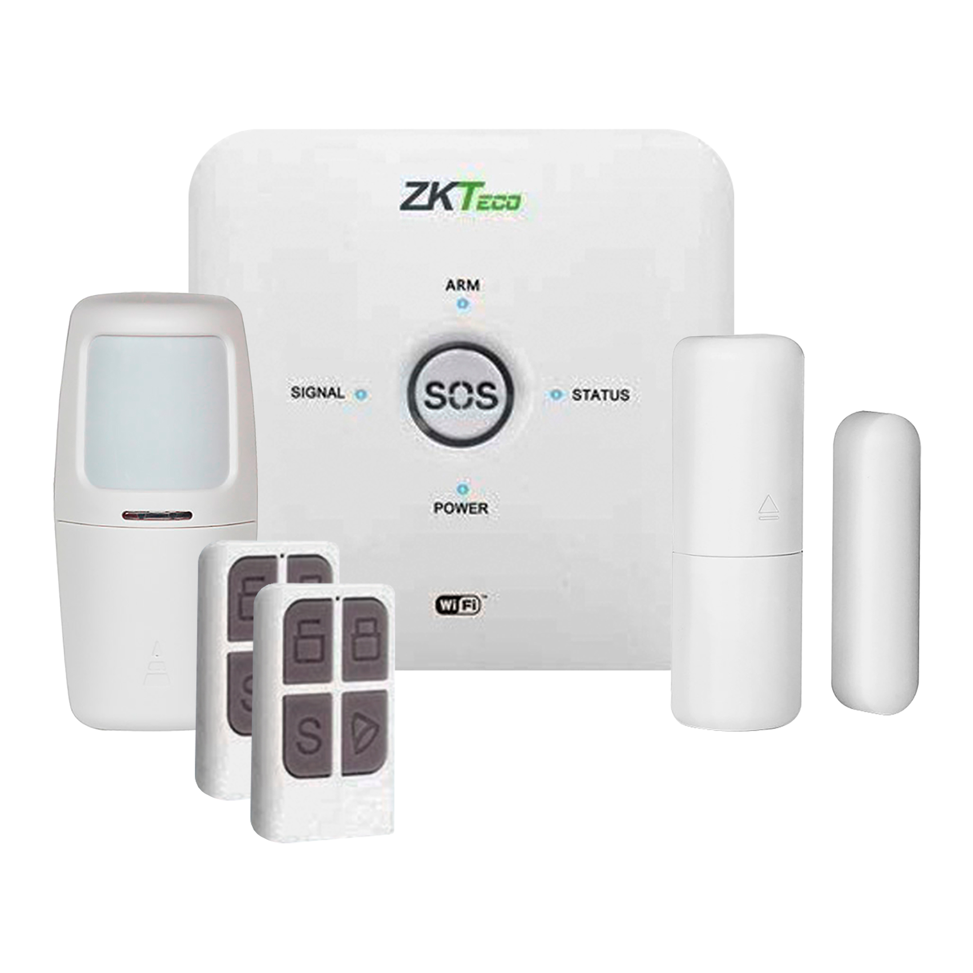 Kit Alarma Zkteco Ng-a110 Sensor Movimiento Y Puerta Wifi