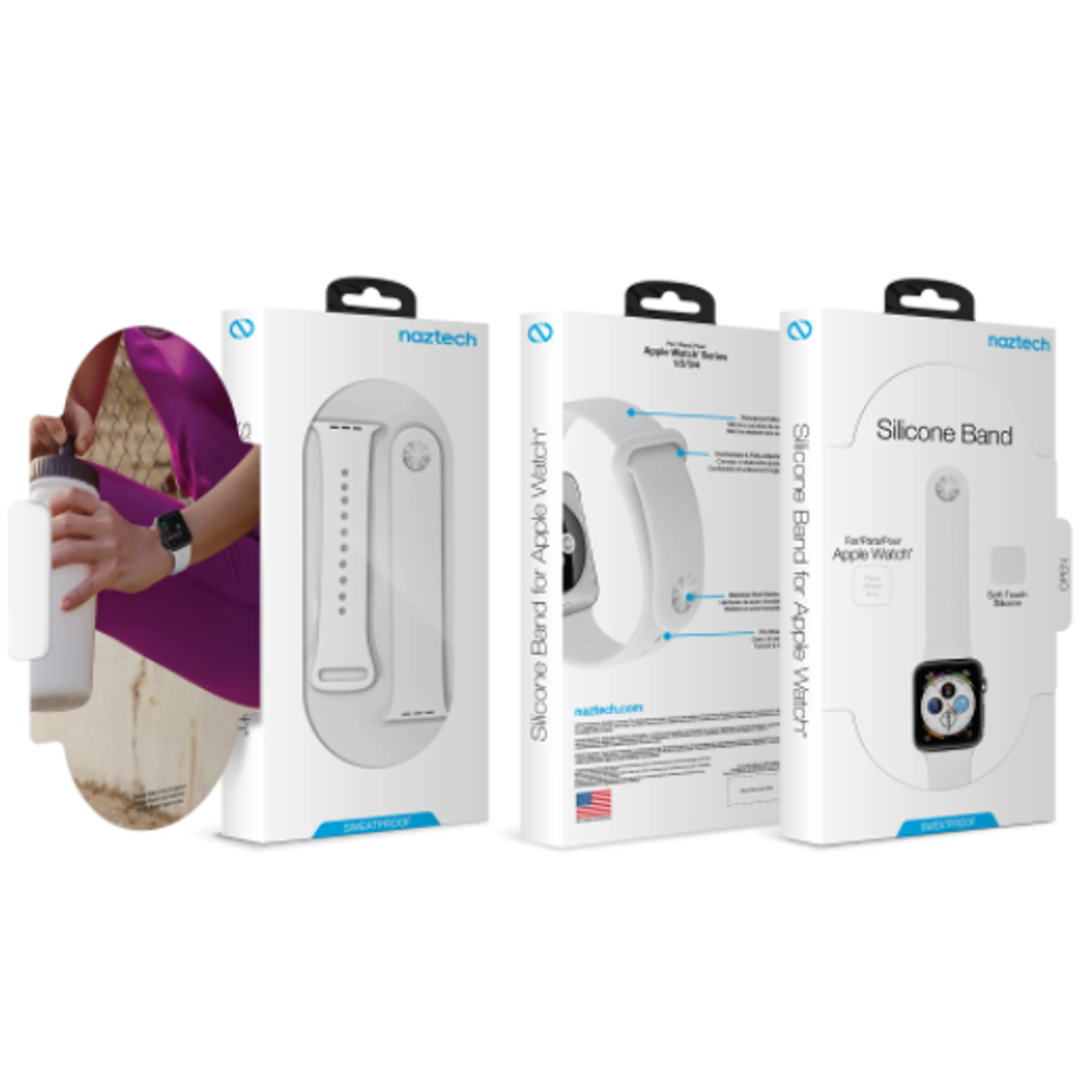 Malla de Silicona Naztech para Apple Watch 38/40mm 