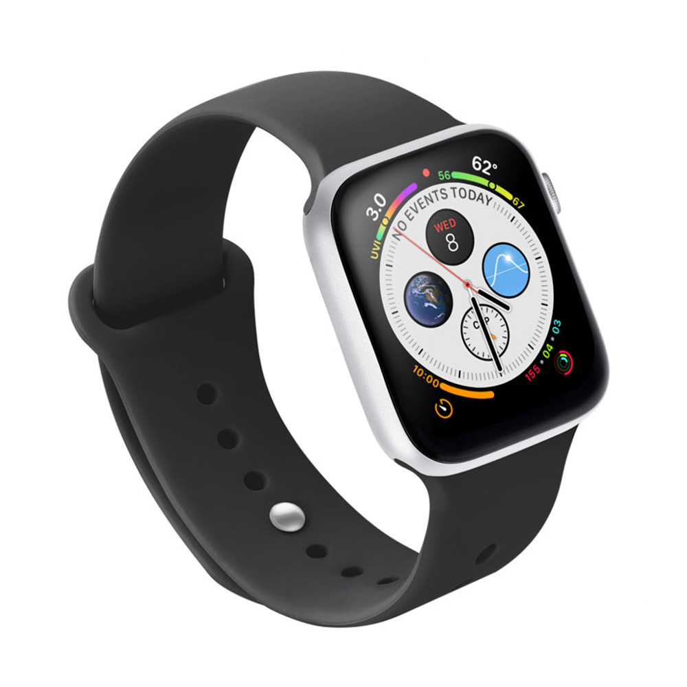 Malla de Silicona para Apple Watch 42/44mm - Negro