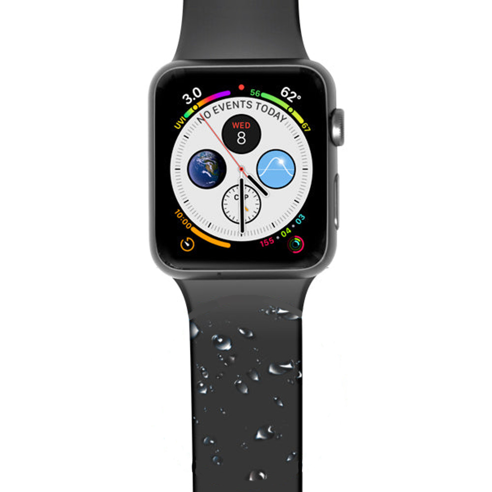 Malla de Silicona para Apple Watch 42/44mm - Negro