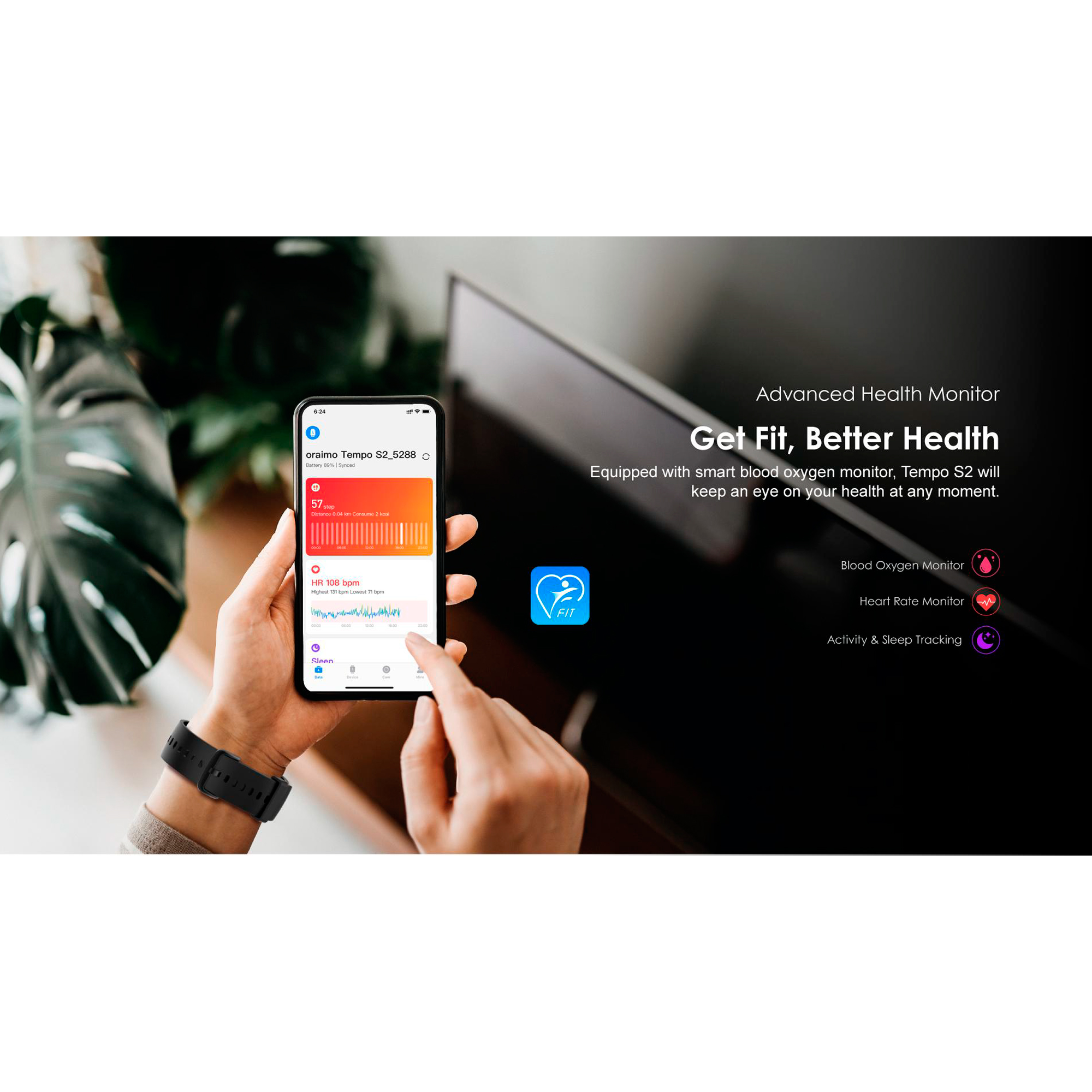 Reloj Oraimo Tempo S2 - Negro