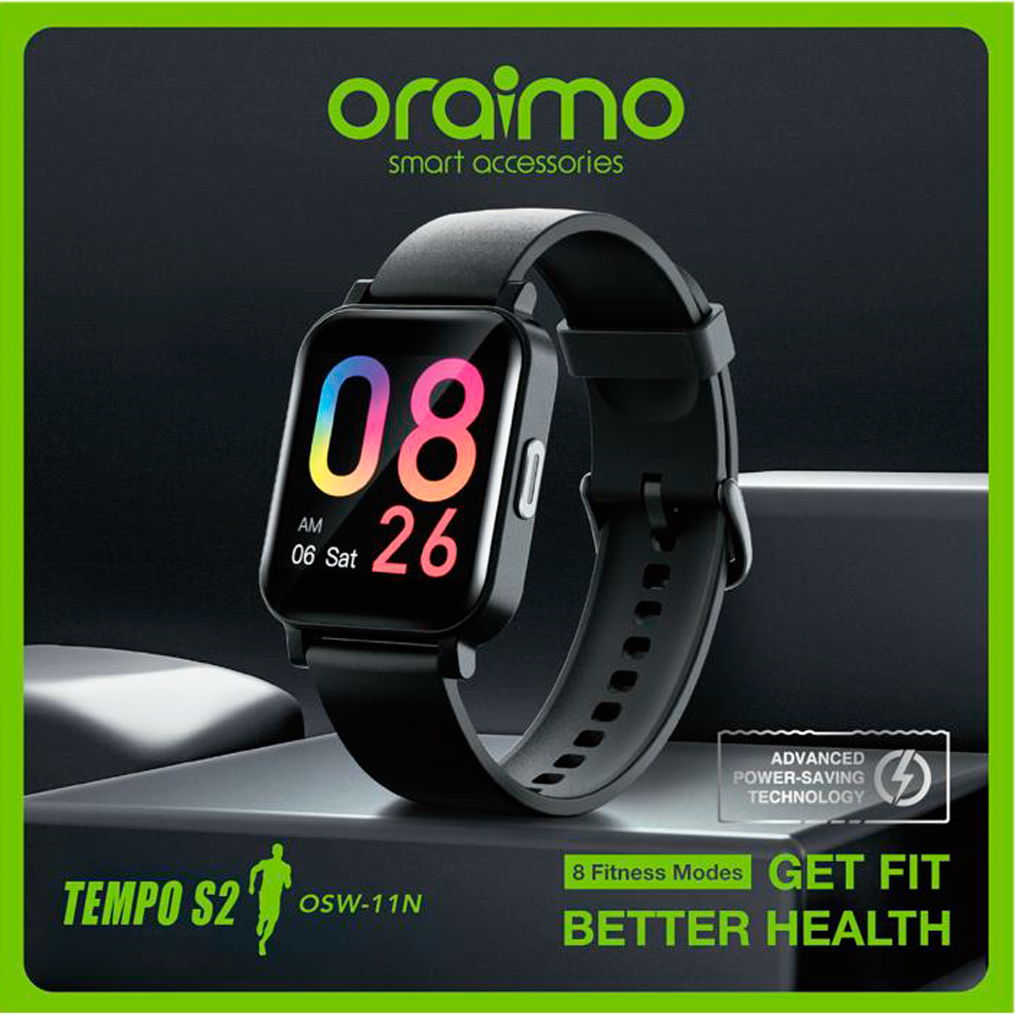 Reloj Oraimo Tempo S2 - Negro