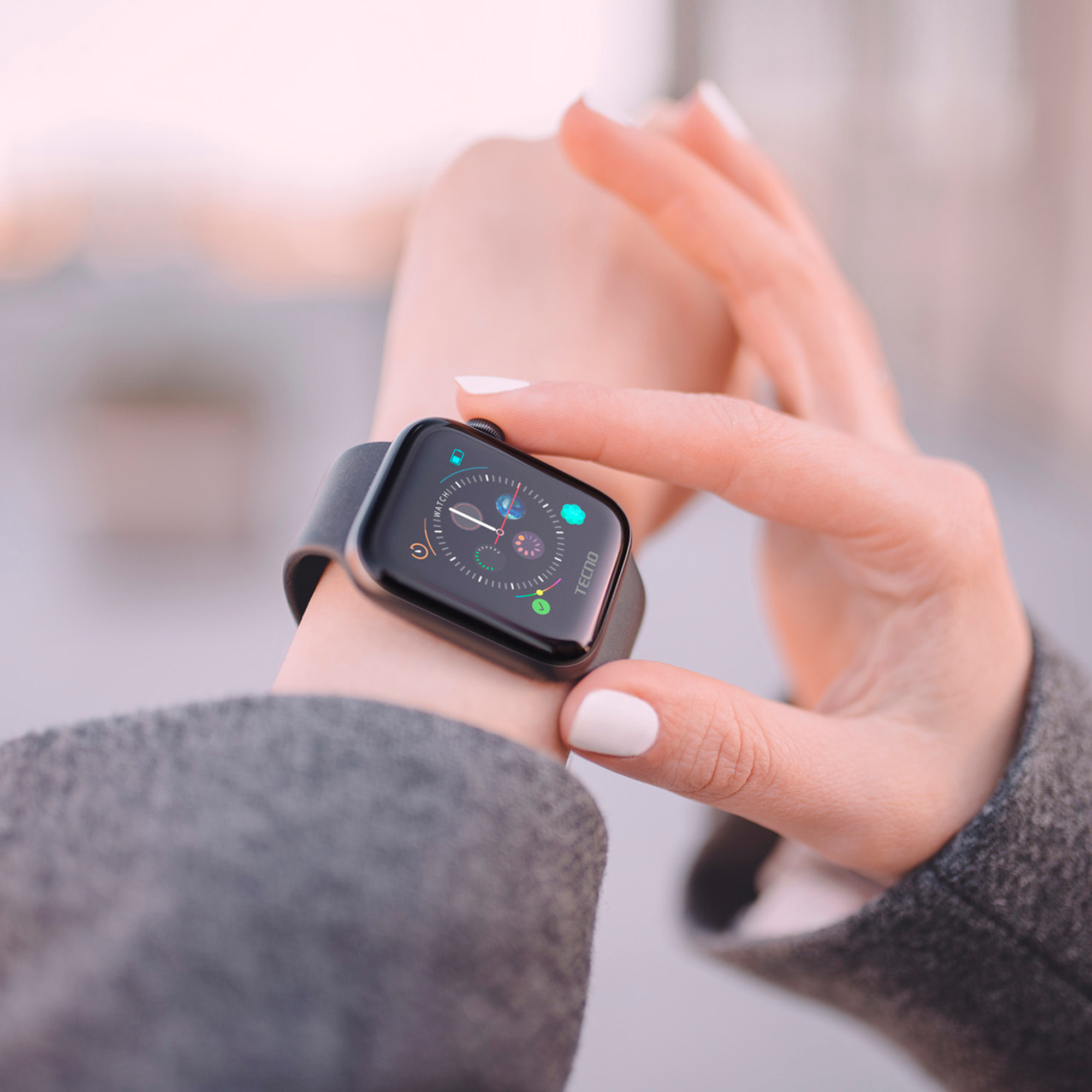 Reloj Inteligente Tecno Watch 1 Ip65 Bluetooth