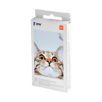 Papel Fotogr�fico Xiaomi Pack x20 Para Impresora Port�til