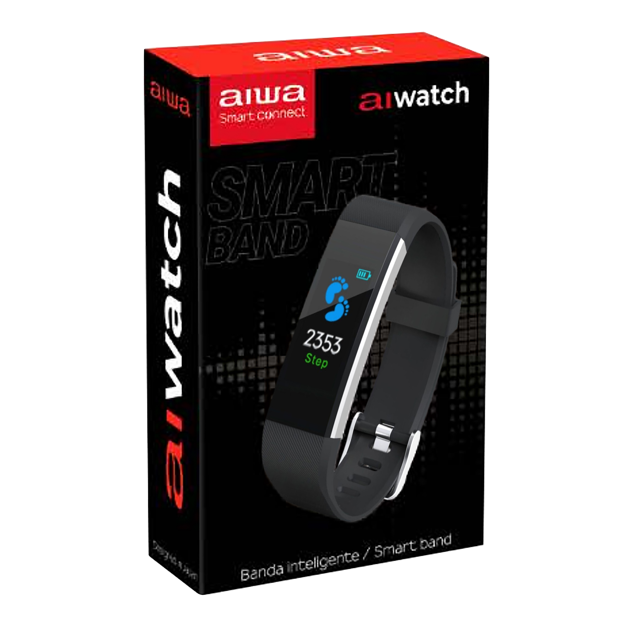 Reloj Inteligente Aiwa Aws115 Ip67 0,96'' - Negro