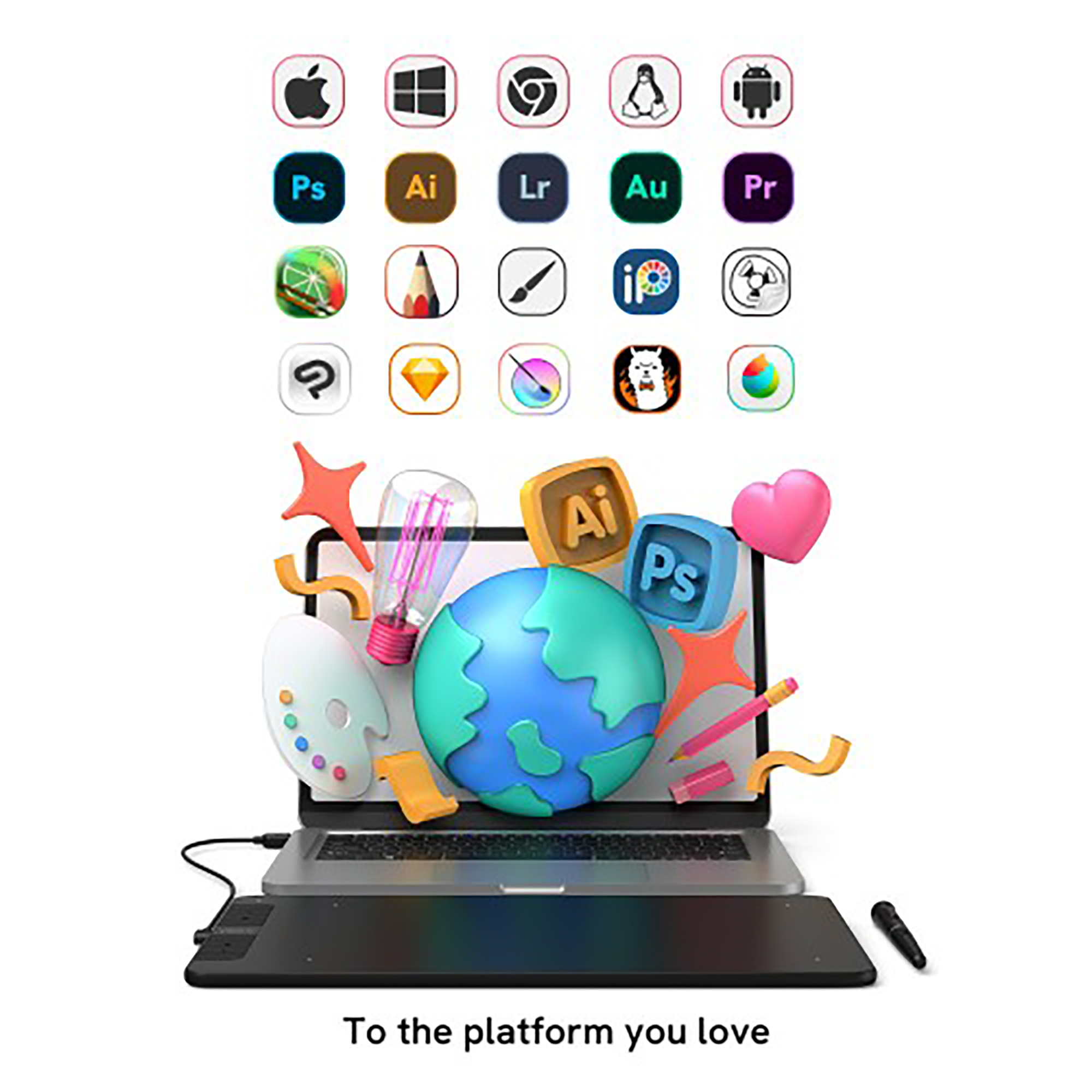 Tableta Digitalizadora Veikk Vk1060 10x6 5080lpi