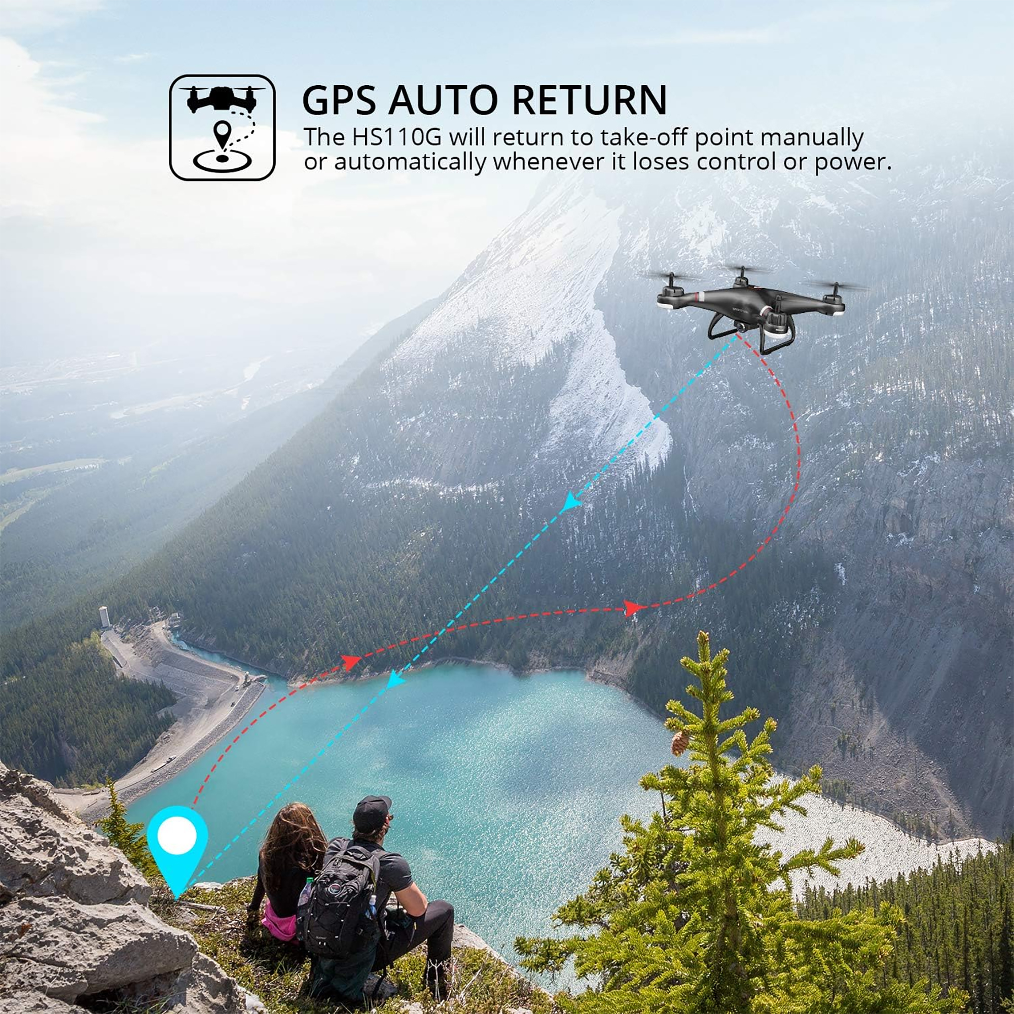 Drone Holy Stone Hs110g Gps Fhd 13min 300m
