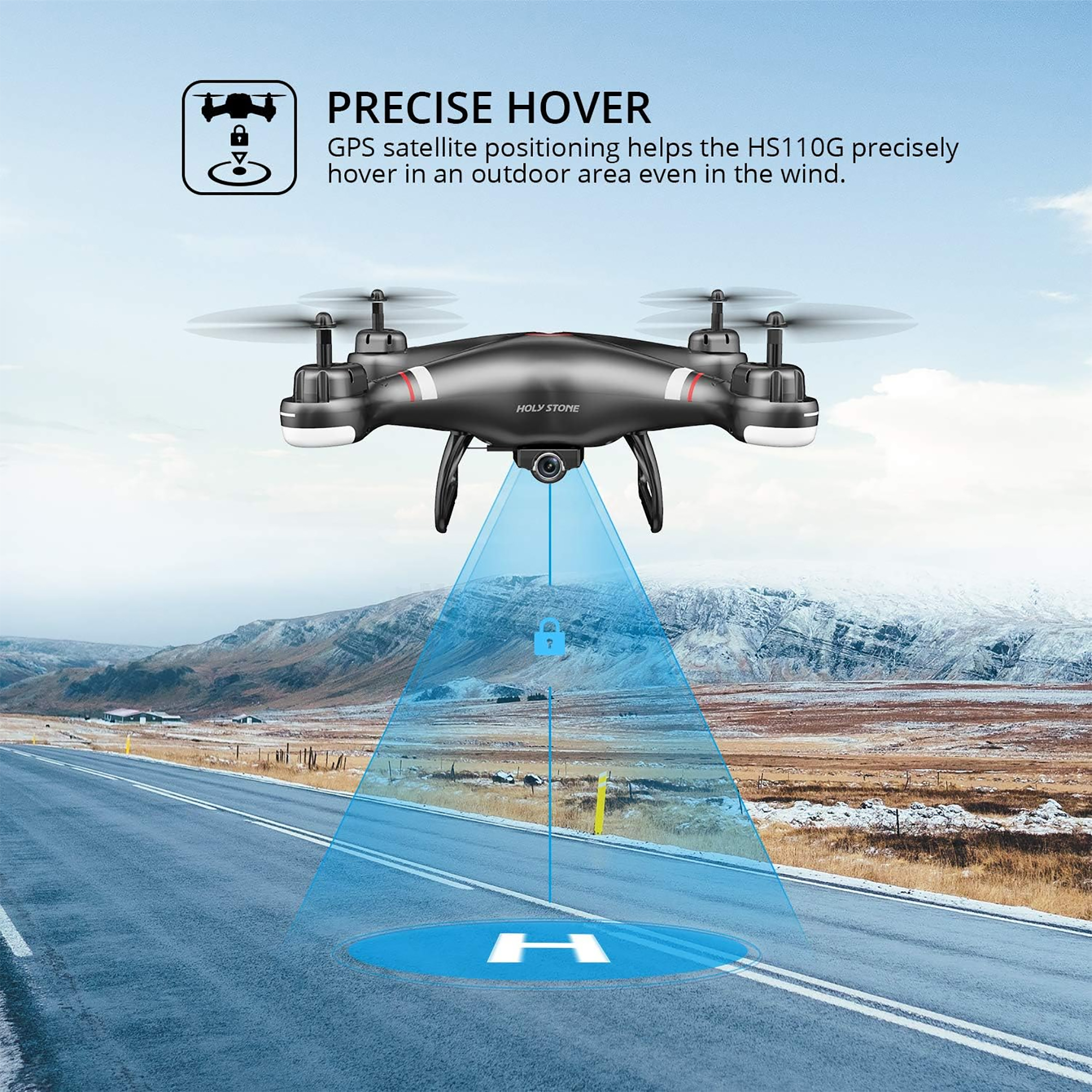 Drone Holy Stone Hs110g Gps Fhd 13min 300m