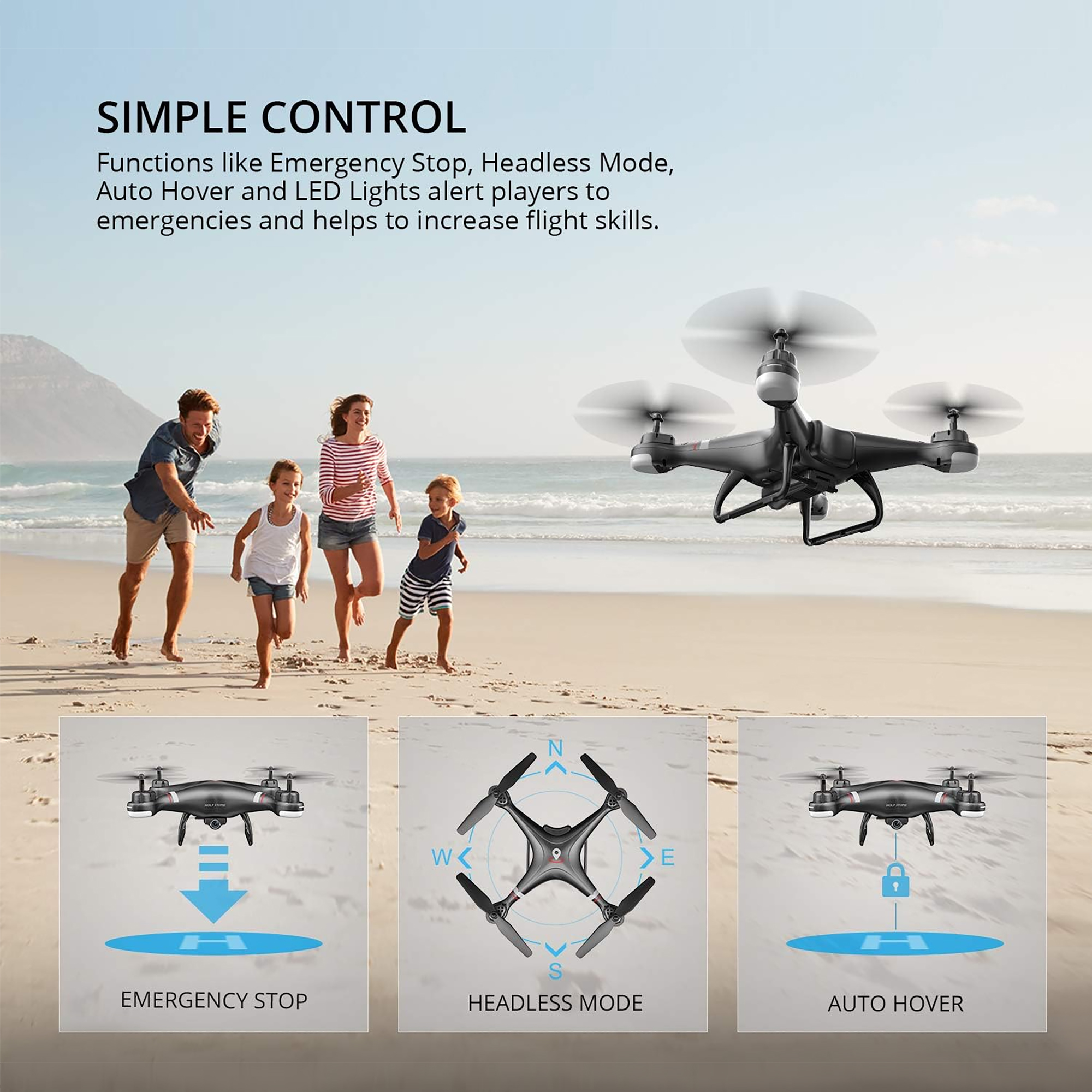Drone Holy Stone Hs110g Gps Fhd 13min 300m