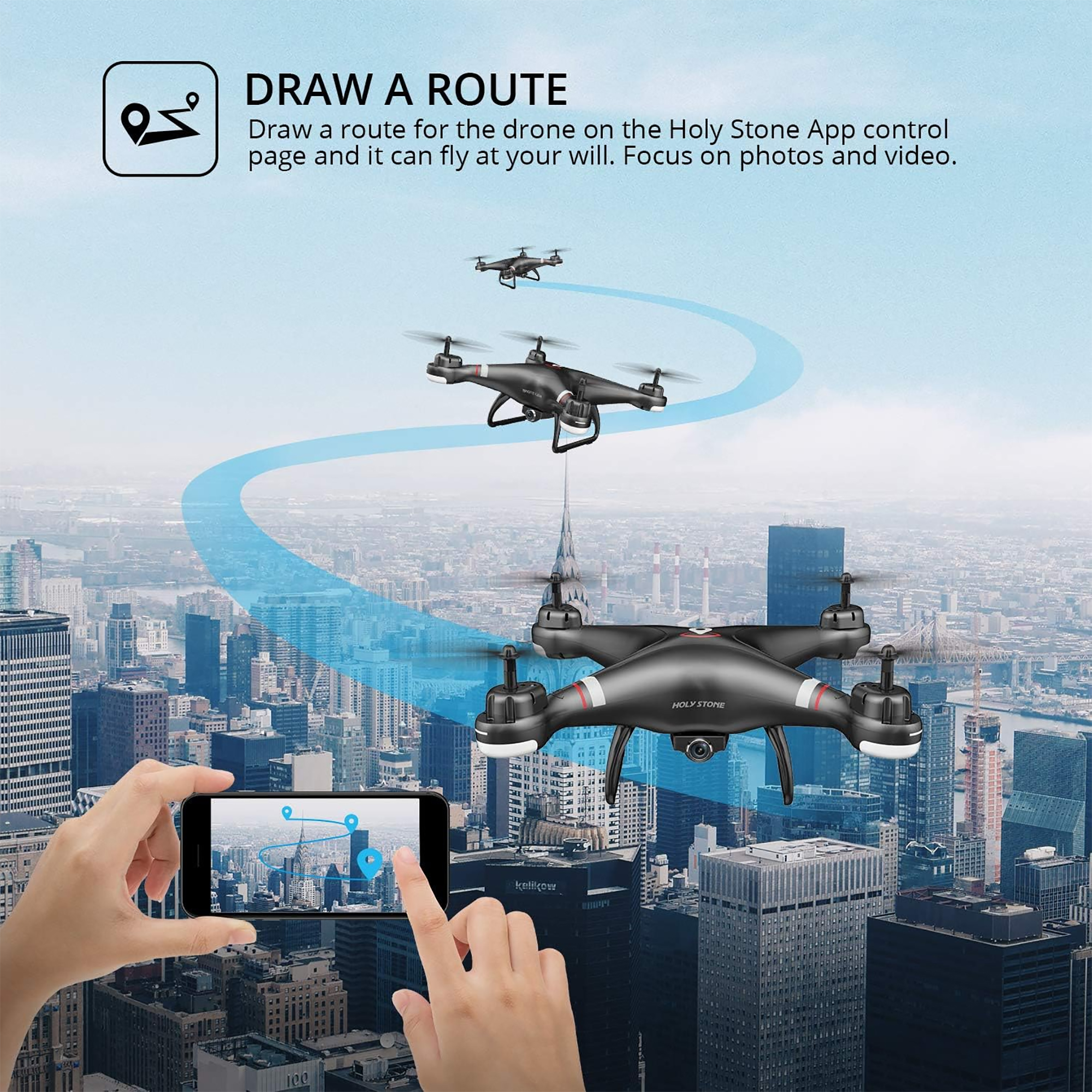 Drone Holy Stone Hs110g Gps Fhd 13min 300m