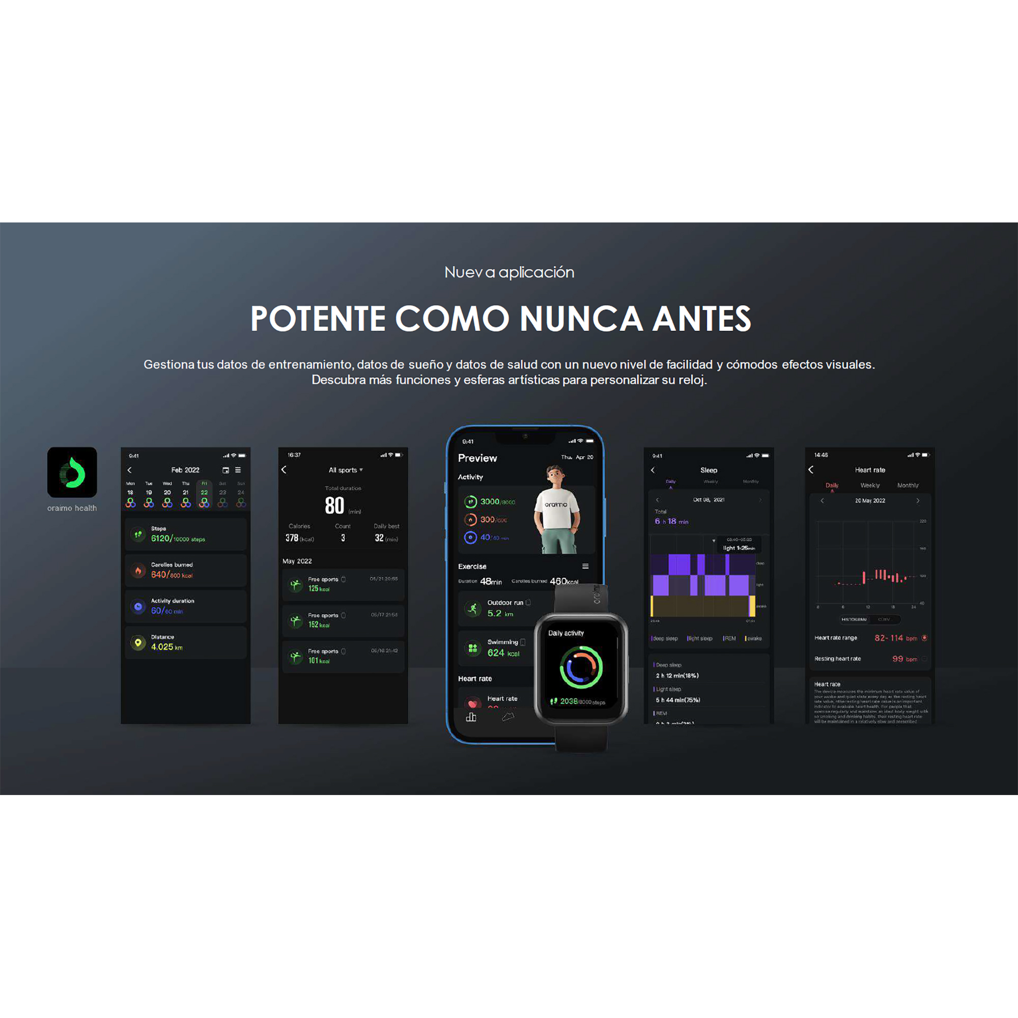 Reloj Inteligente Oraimo Watch 2 Pro Ip68 Bluetooth