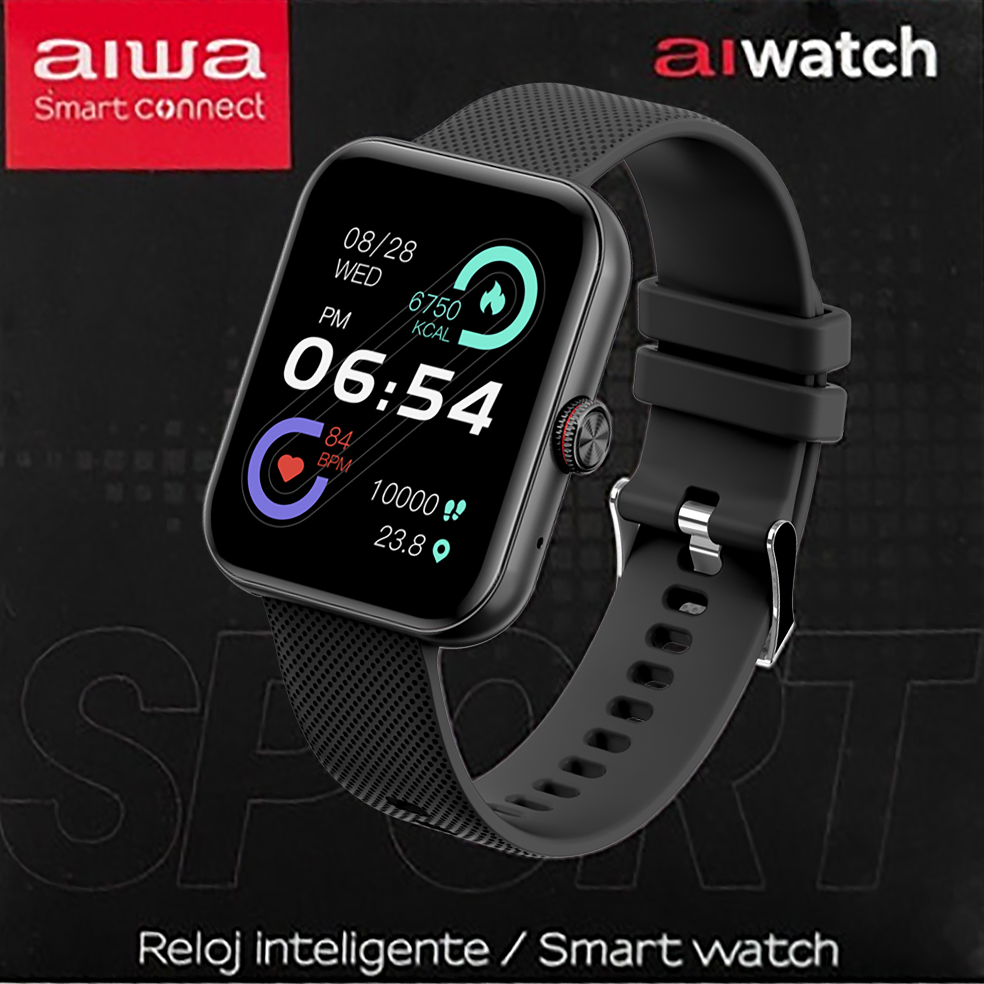 Reloj Aiwa AWSF6 - Negro
